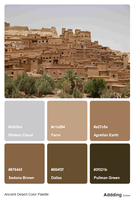 Desert Color Palette Names