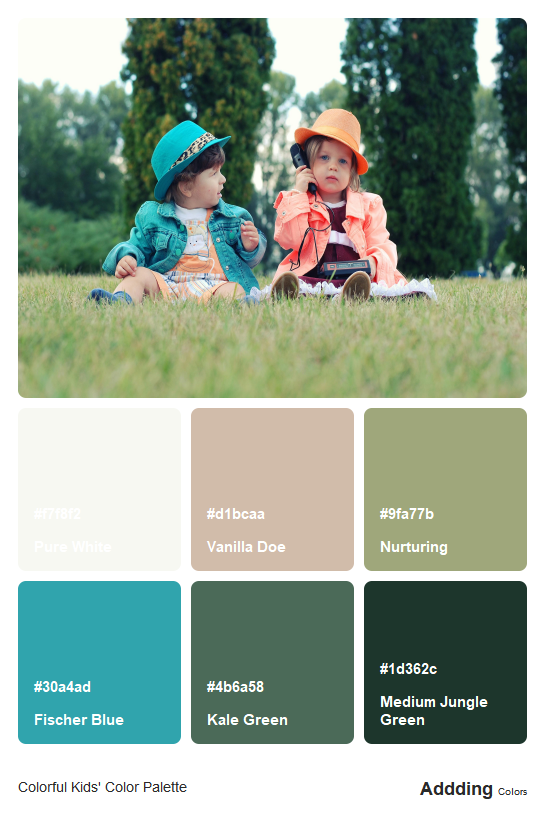 Color For Child Vibrant Color Palette For Kids