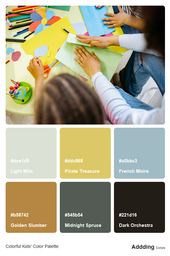 Color For Child Vibrant Color Palette For Kids