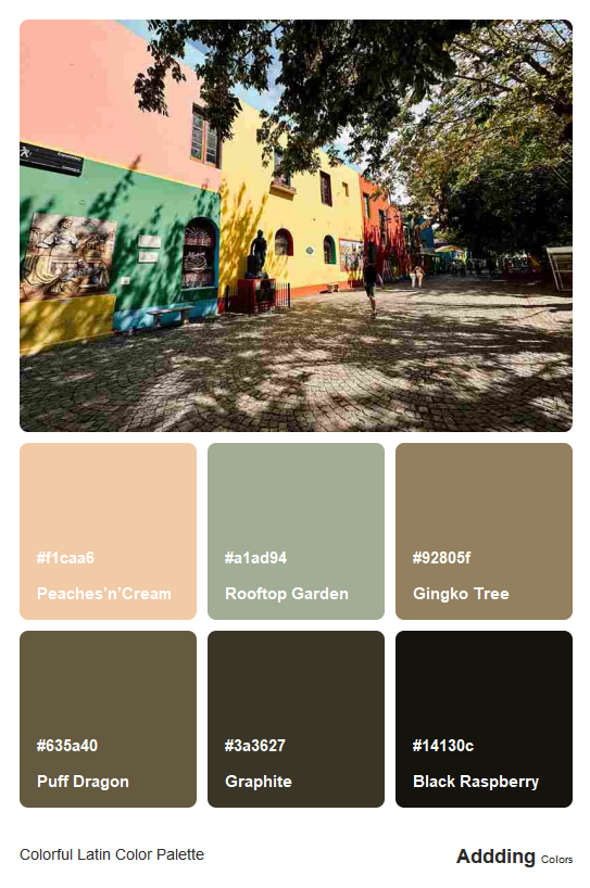 Latin Colors Palette
