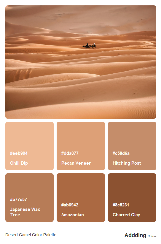 Camel Colour Palette Camel Colour Palette