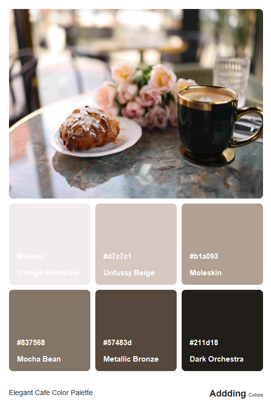 Cafe Ranges Colors Cafe Color Palette