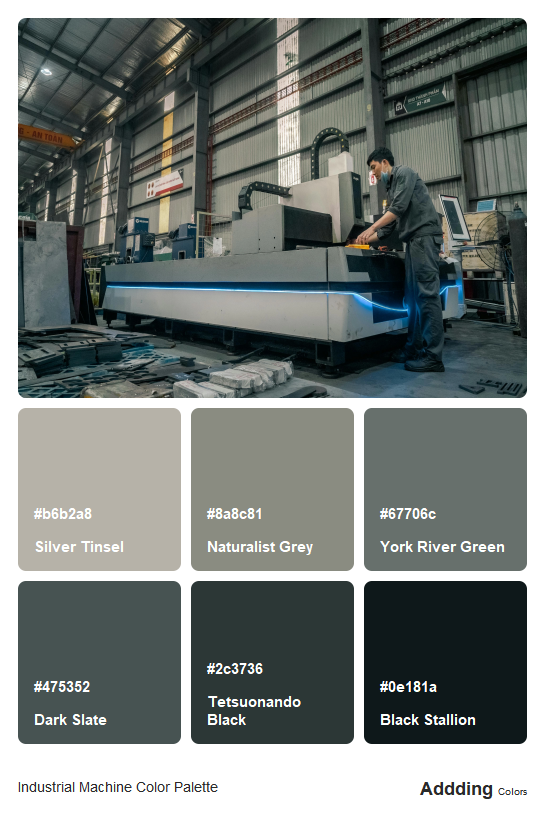 Machine Color Trends Industrial Logo Color Palette