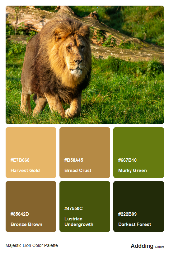 Lion Colour Palette
