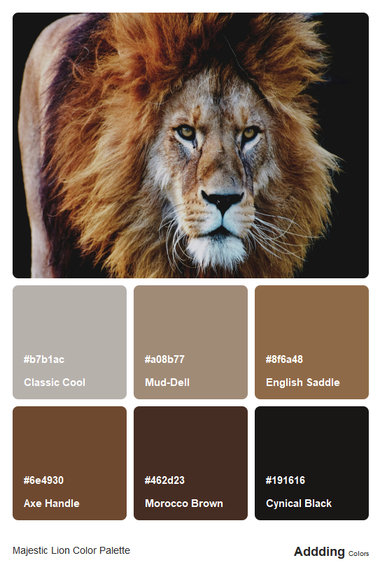 Lion Colour Palette
