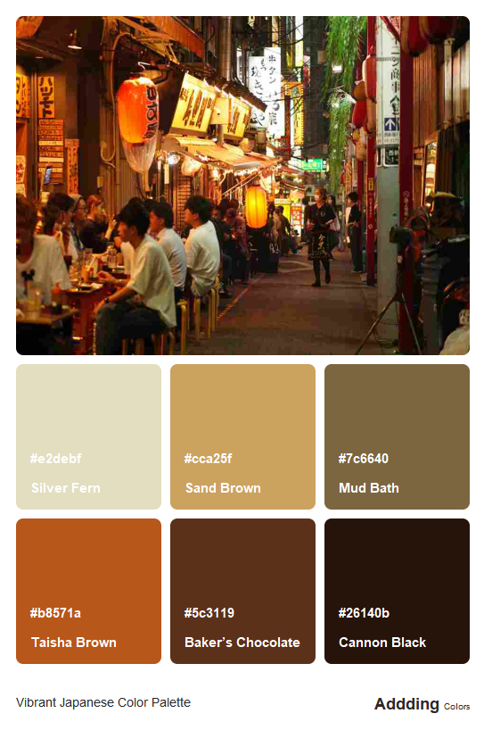 Vibrant Japanese Color Palette, Combinations & Schemes | Octet