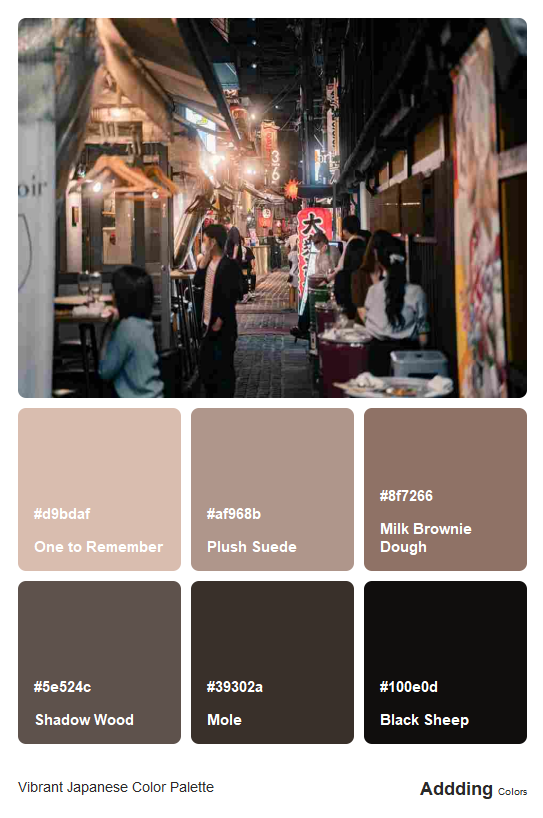 Vibrant Japanese Color Palette, Combinations & Schemes | Octet