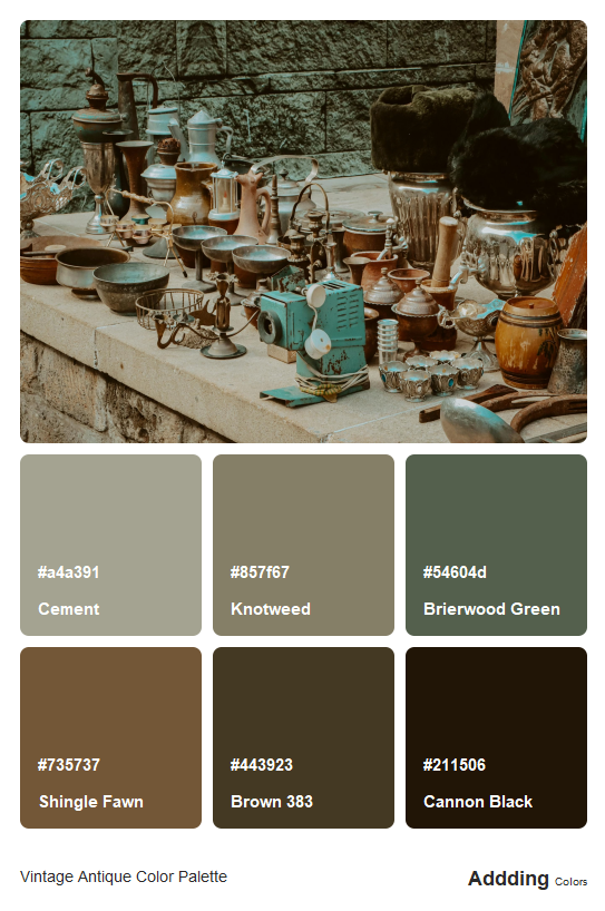 1940s Kemtone Color Chart Vintage Colour Palette Vintage Colors