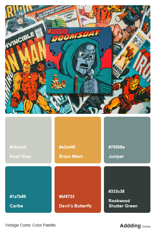 Retro Illustration Color Palette
