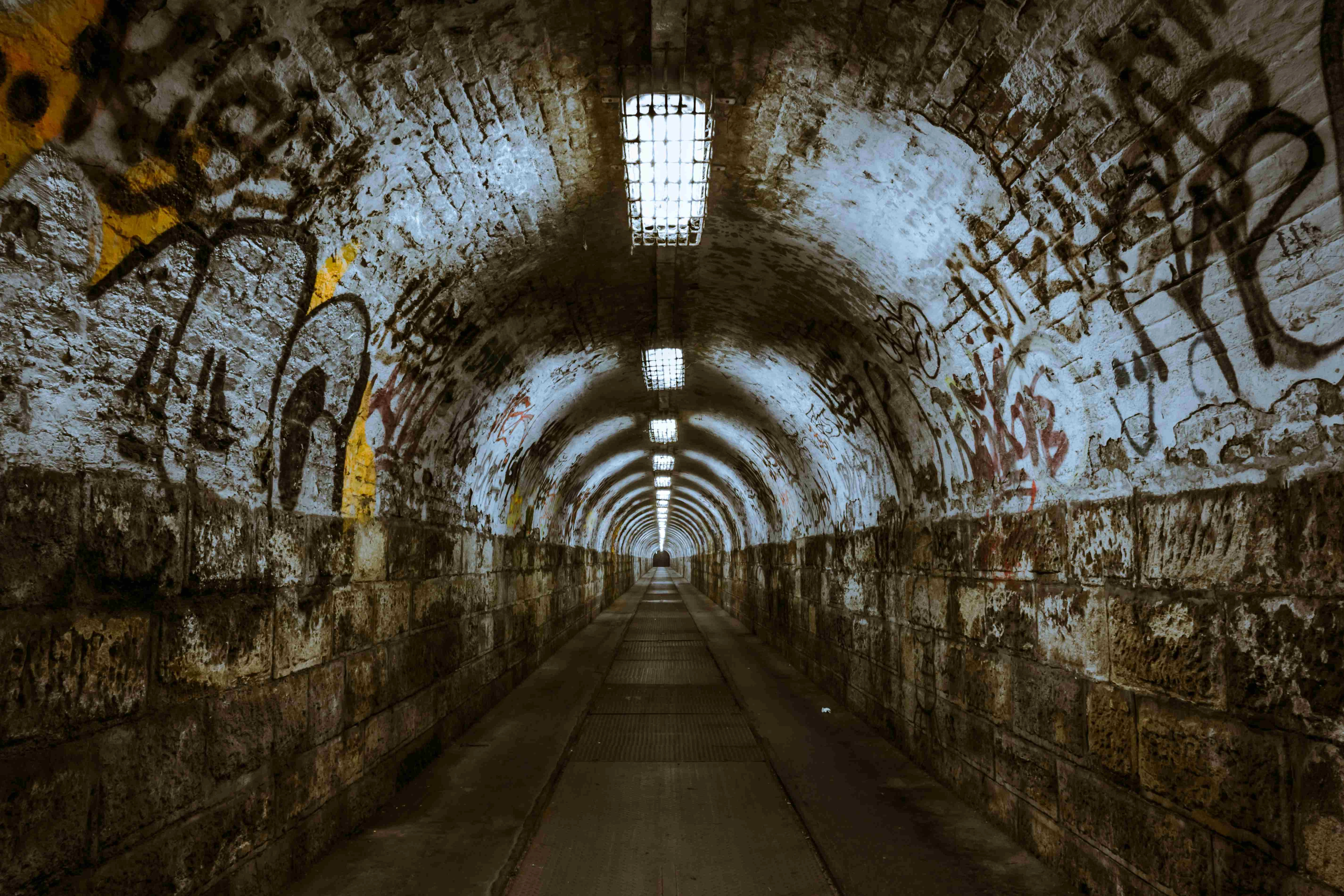 Eerie Underground Urban Tunnel