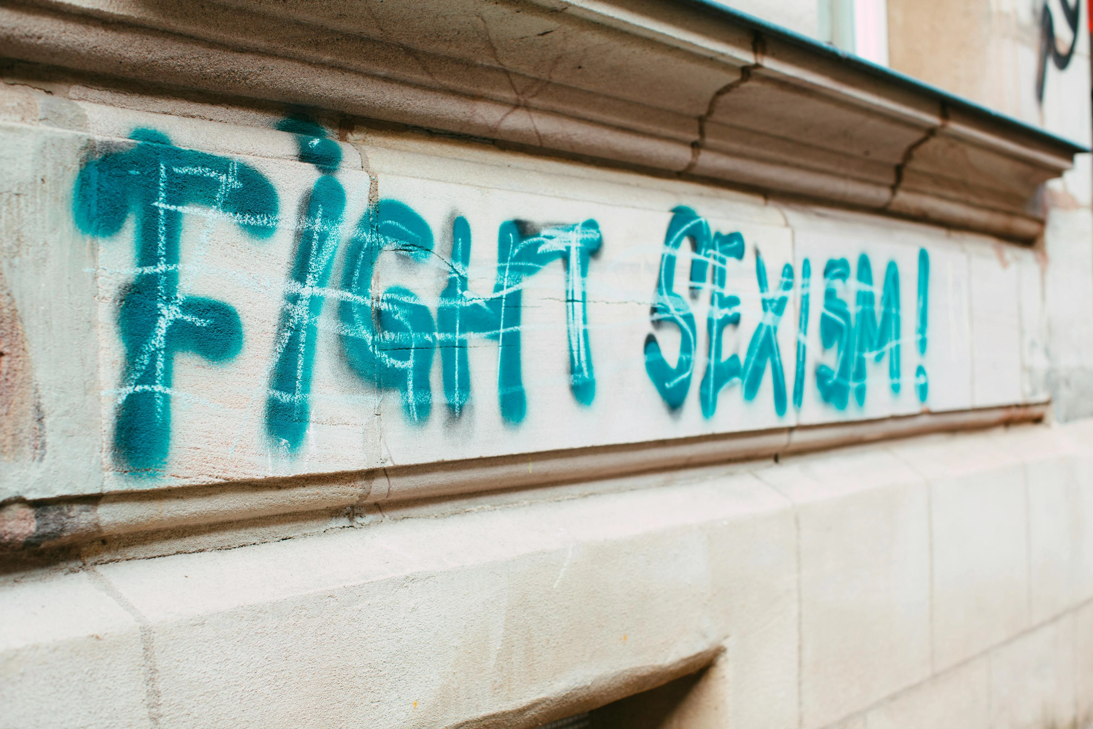 Fight Sexism Graffiti Message Fight Sexism Graffiti Message