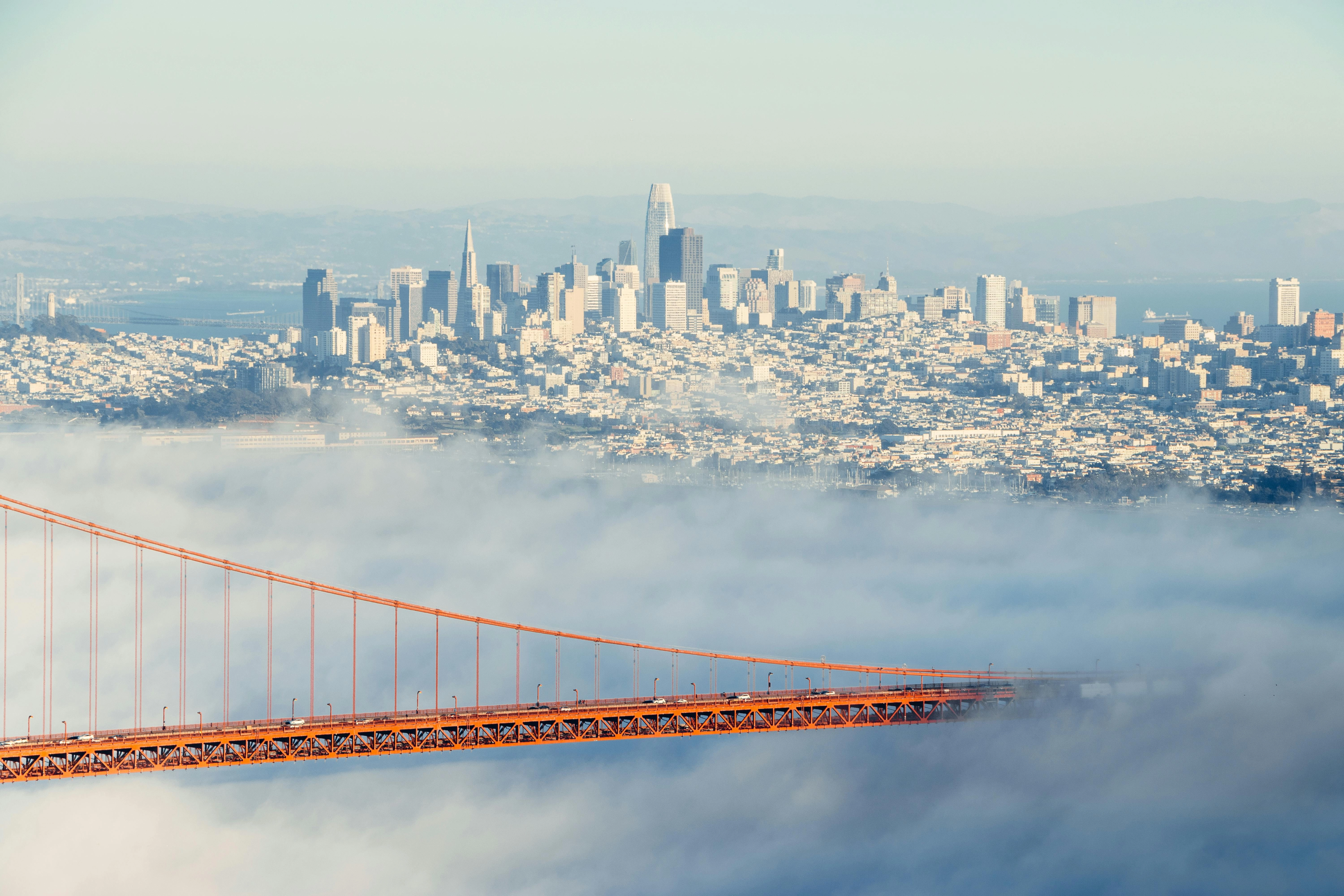 Foggy San Francisco Skyline Foggy San Francisco Skyline