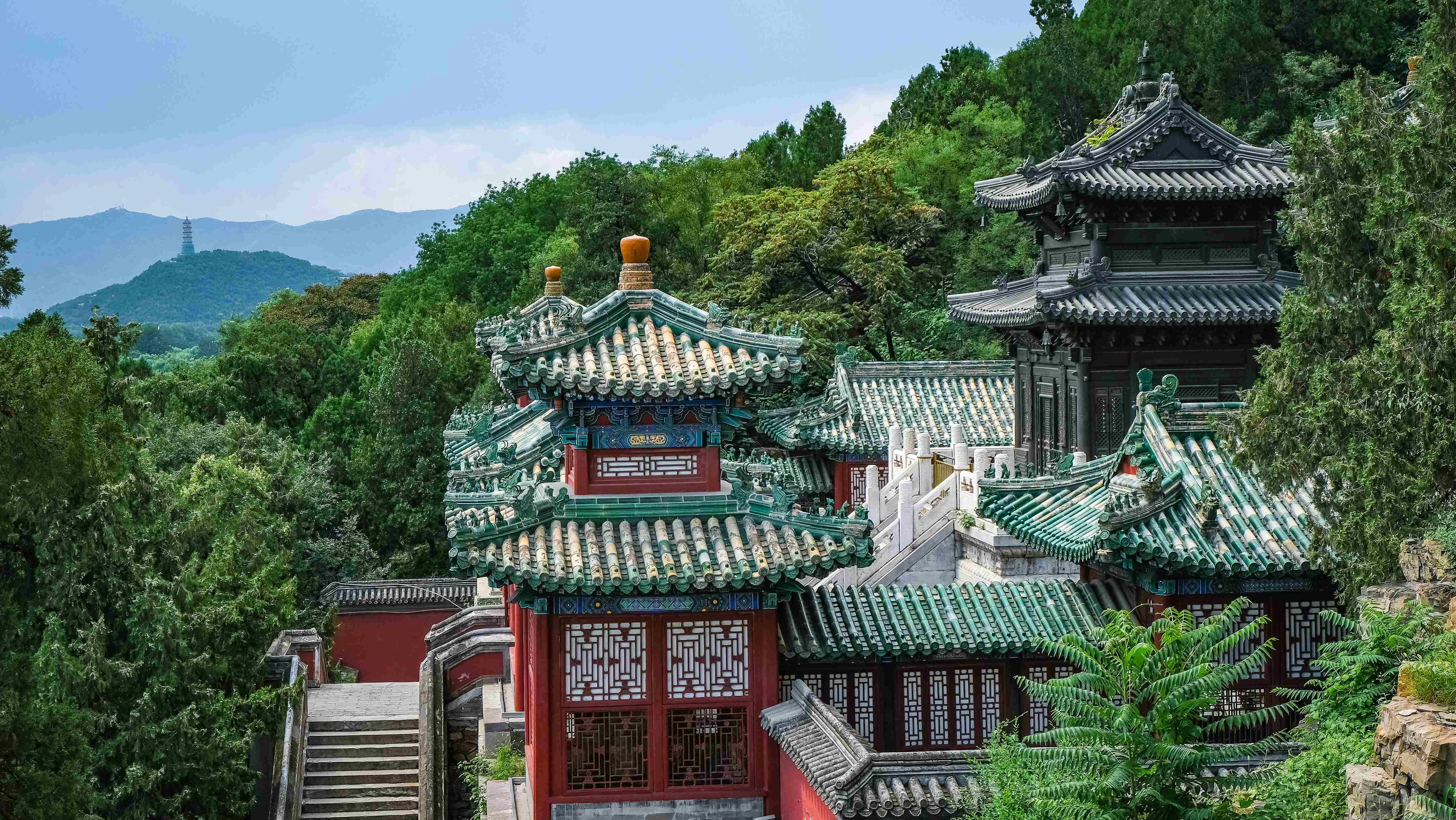Traditional Chinese Temple Complex