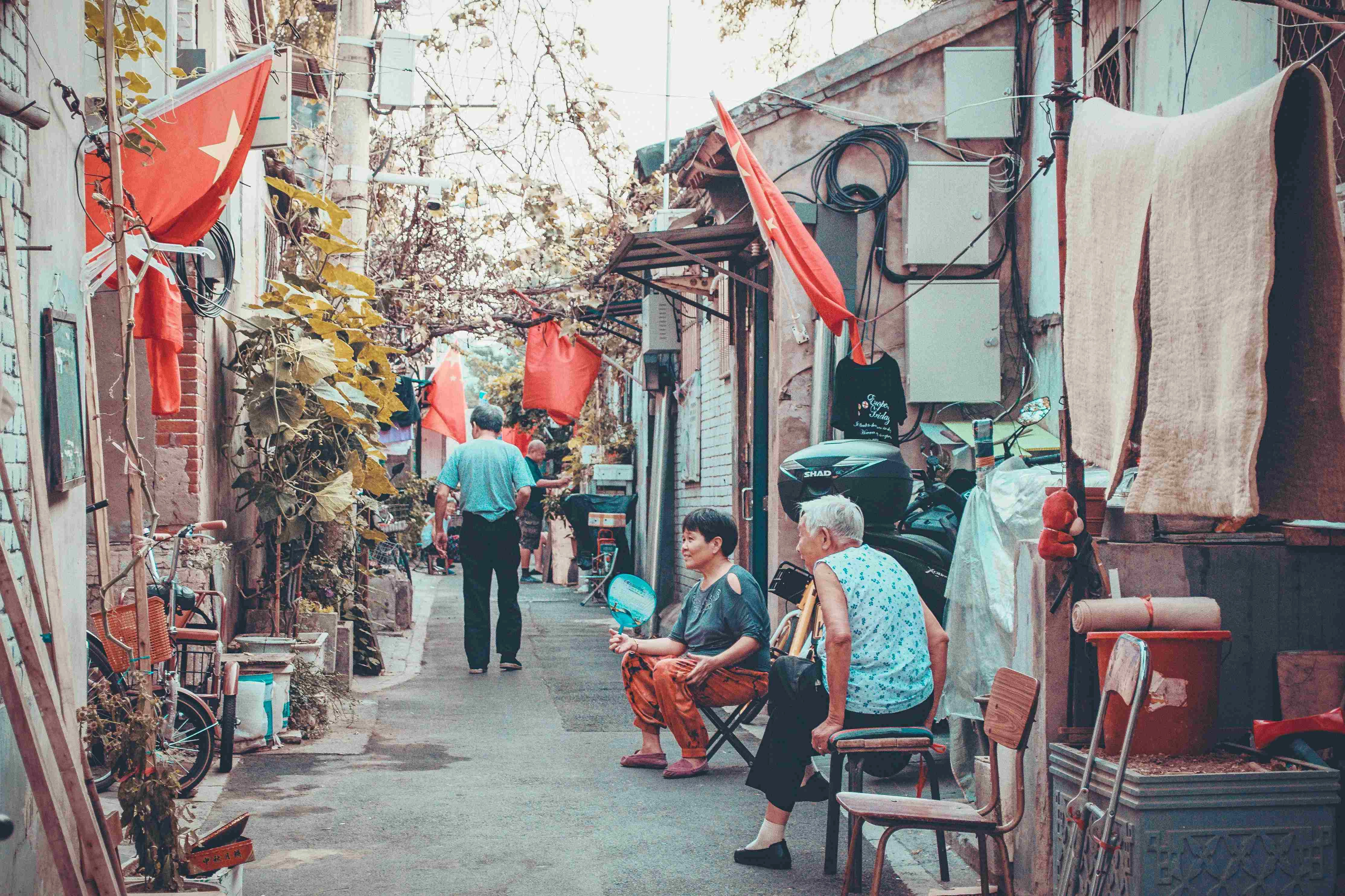 Vibrant Vietnamese Alley Scene