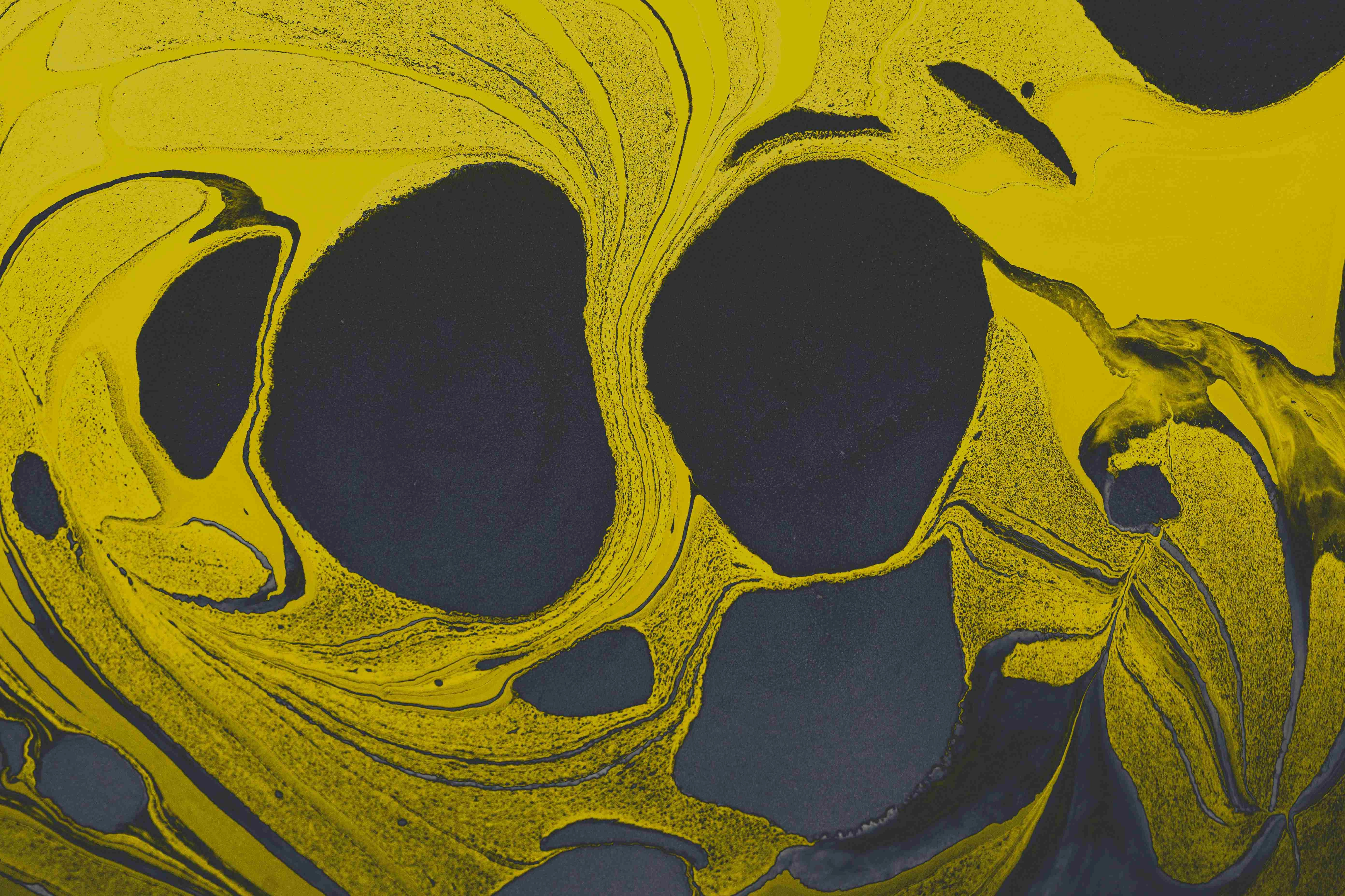Vibrant Yellow Abstract Art Vibrant Yellow Abstract Art