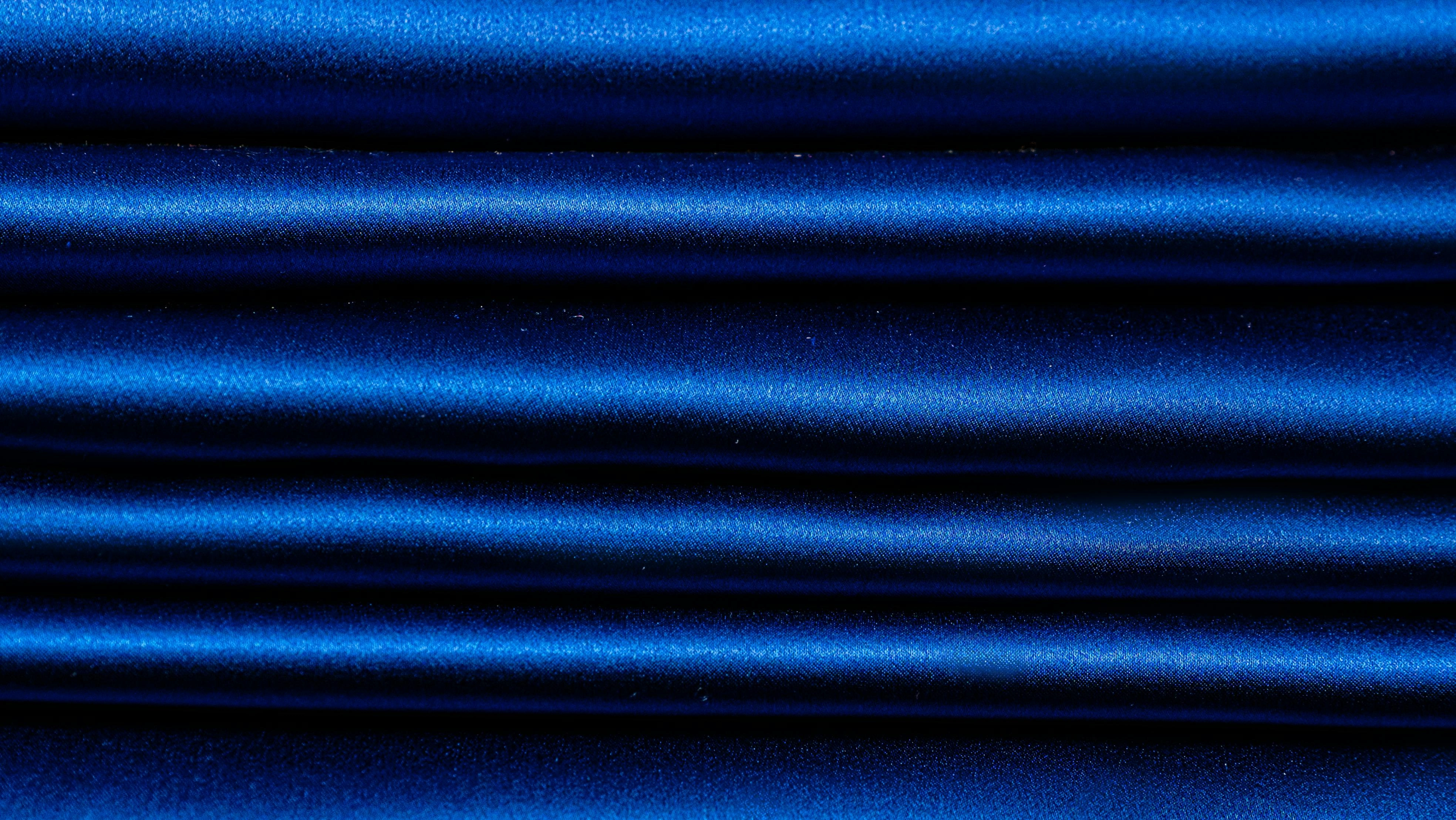 Blue Rippled Satin Texture Blue Rippled Satin Texture