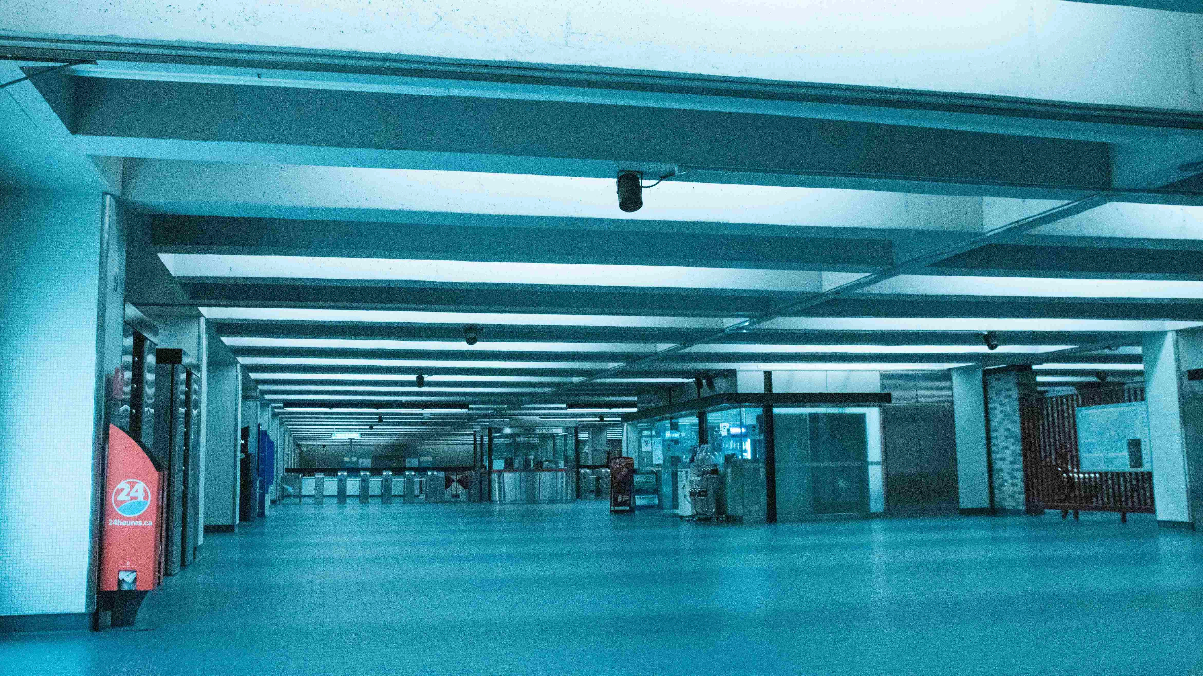 Deserted Metro Station Concourse Deserted Metro Station Concourse