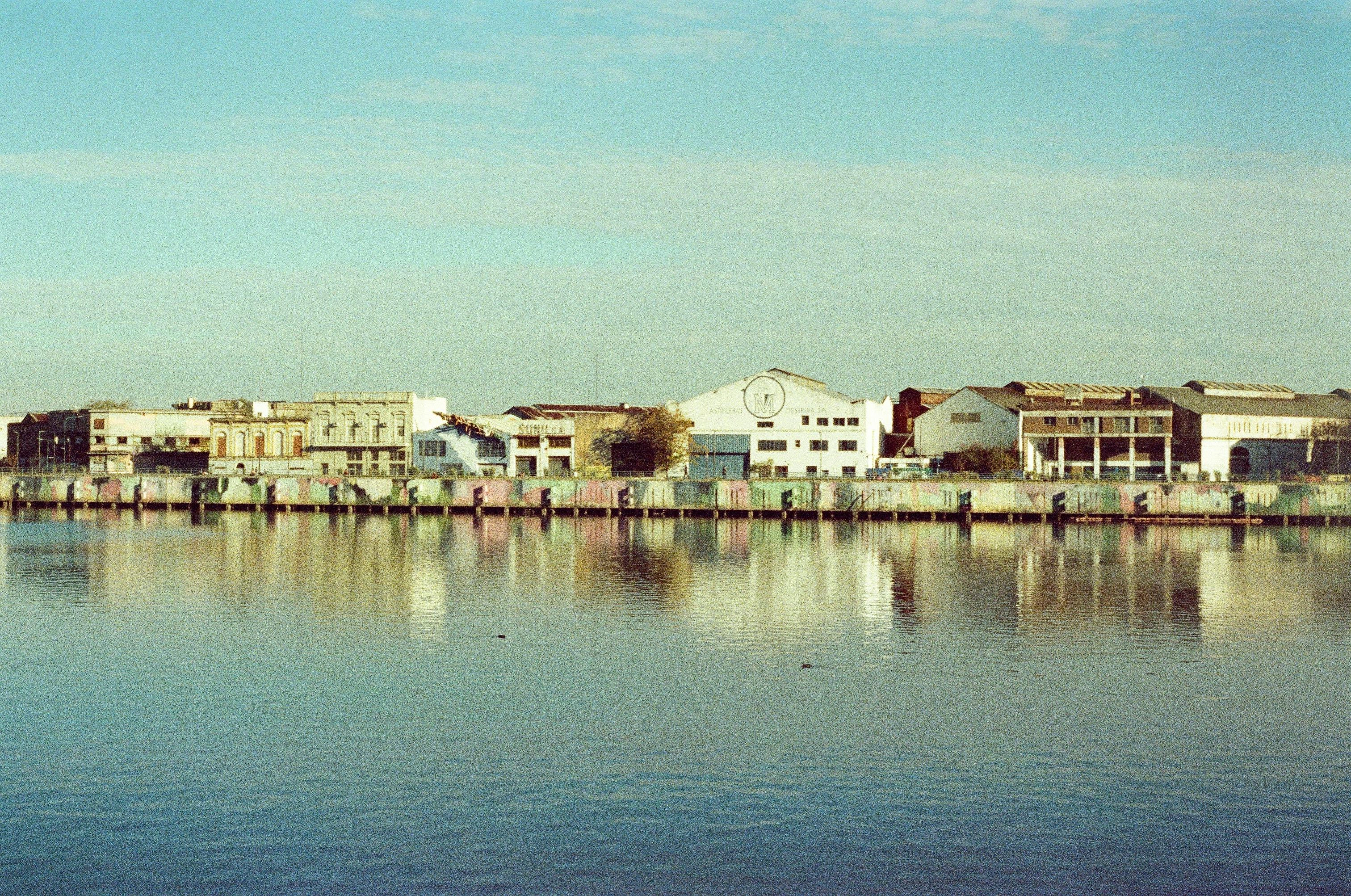 Waterfront Industrial Town Reflection