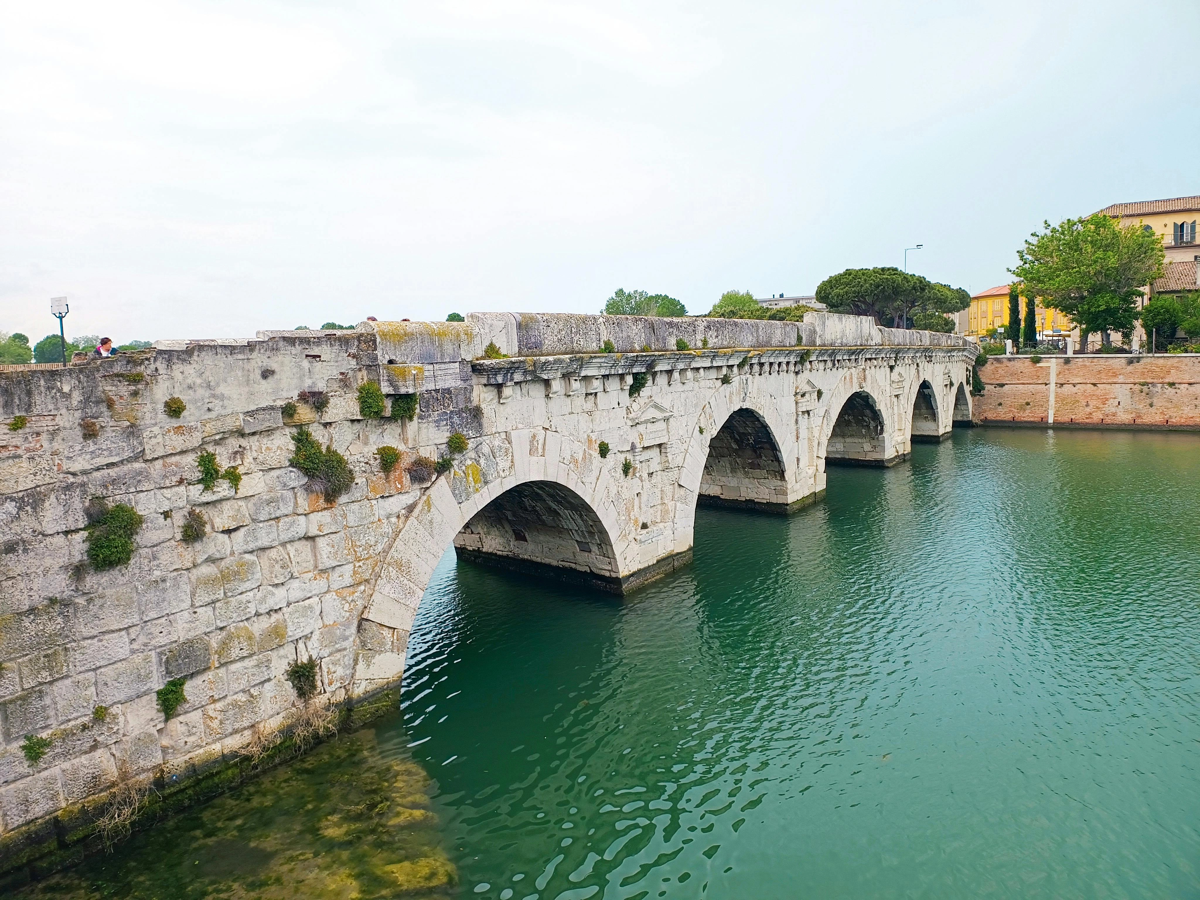 Ancient Bridge Over Turquoise River Ancient Bridge Over Turquoise River