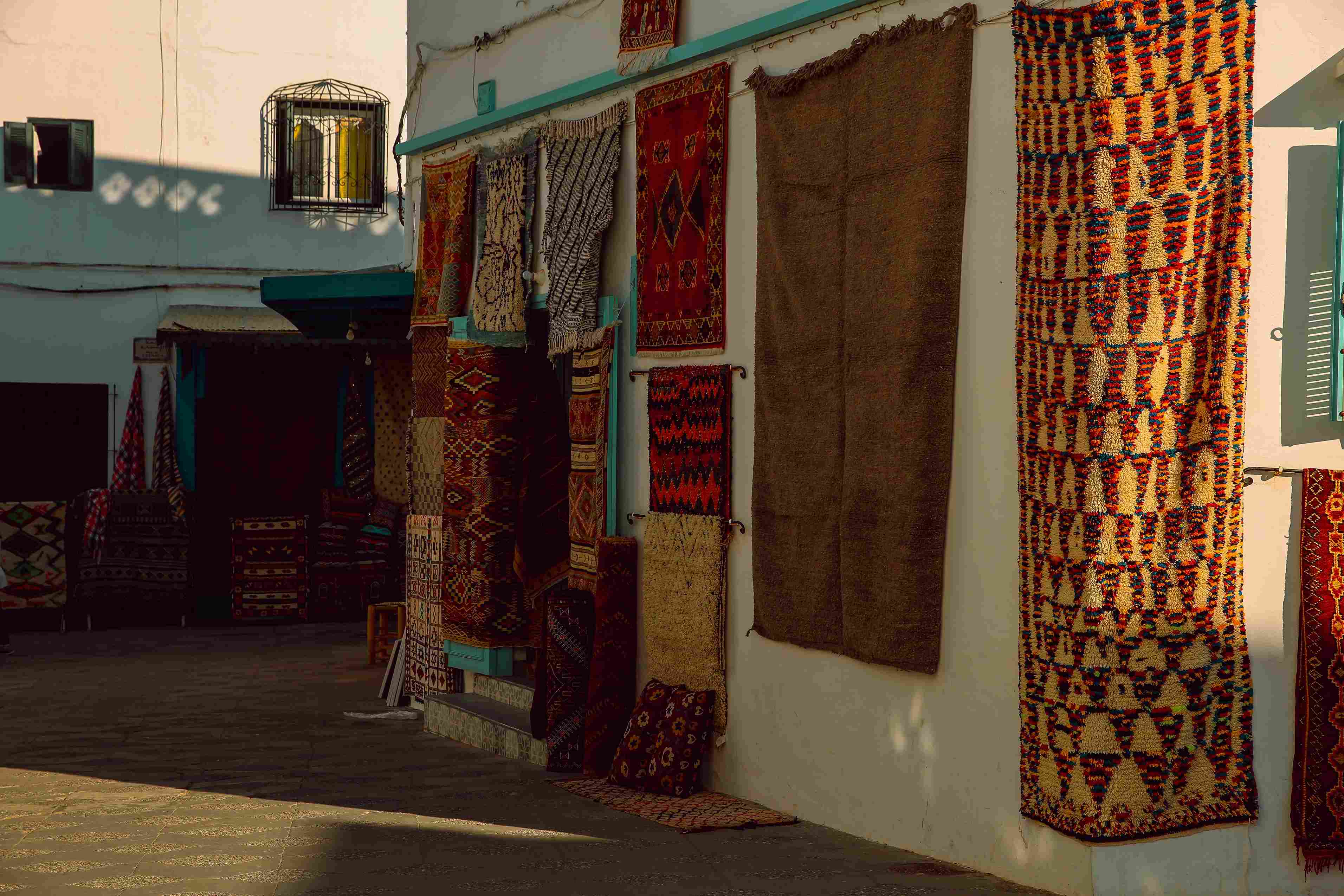Colorful Moroccan Carpet Market