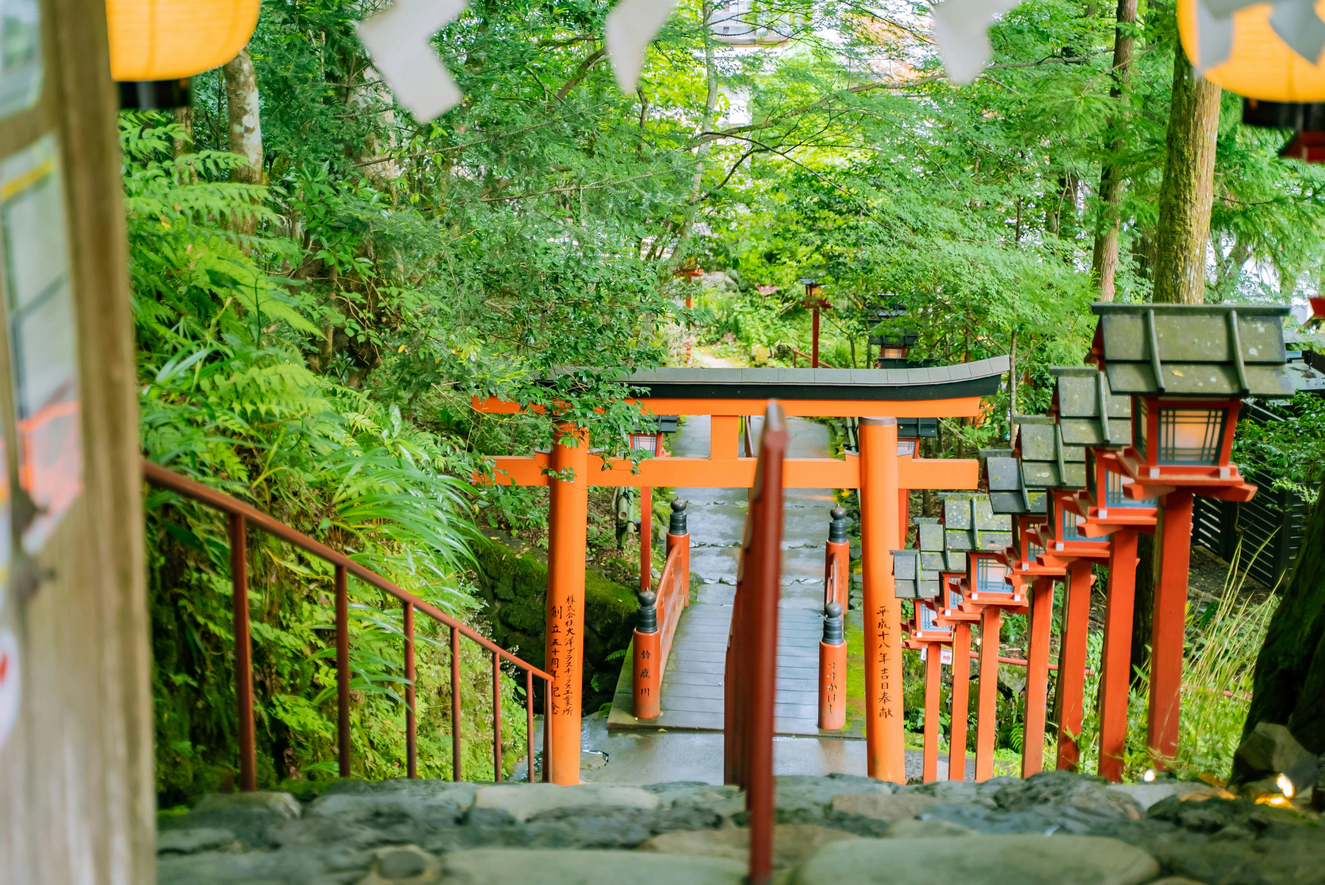 Japanese Garden Torii Path Japanese Garden Torii Path