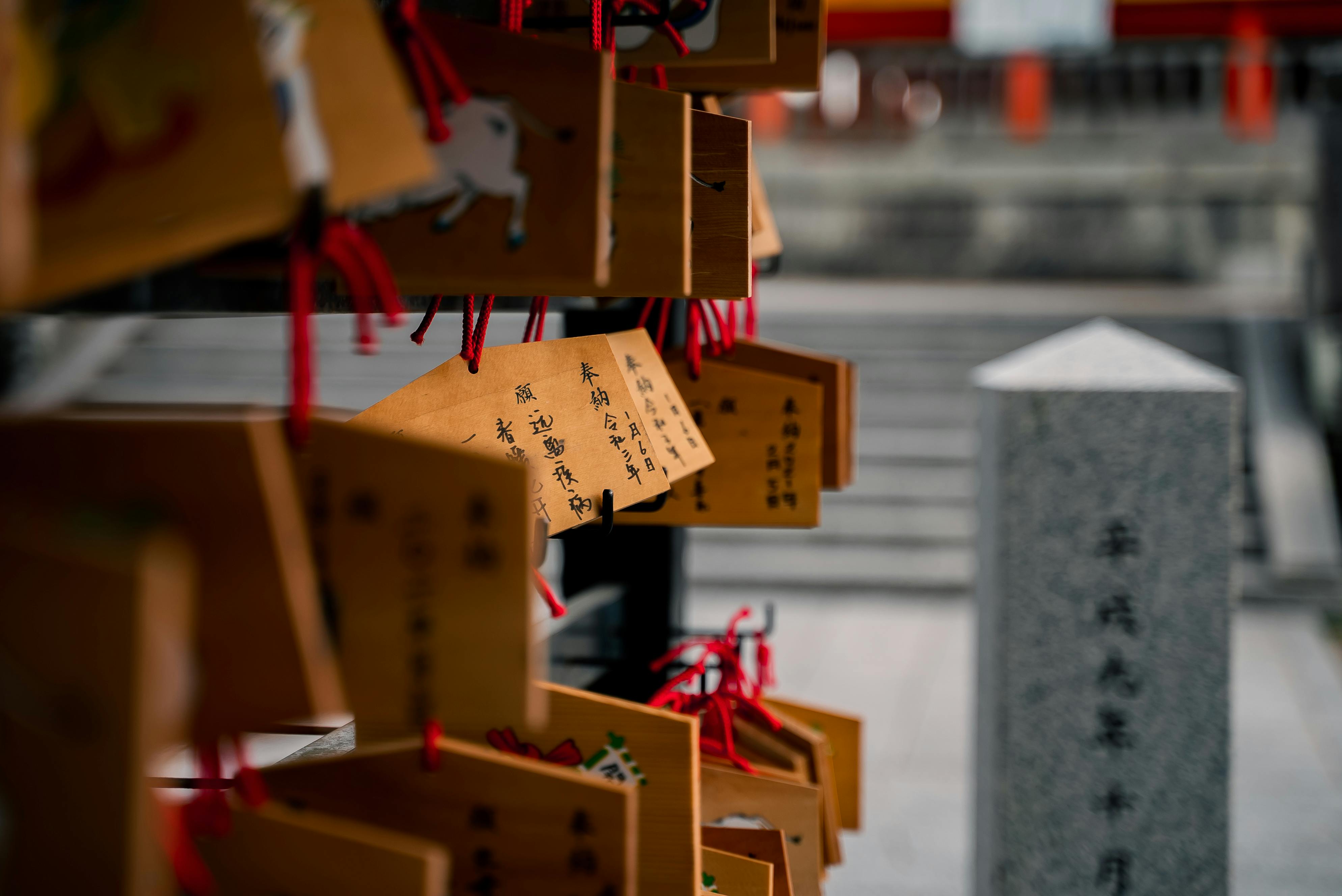 Japanese Wooden Prayer Plaques Japanese Wooden Prayer Plaques