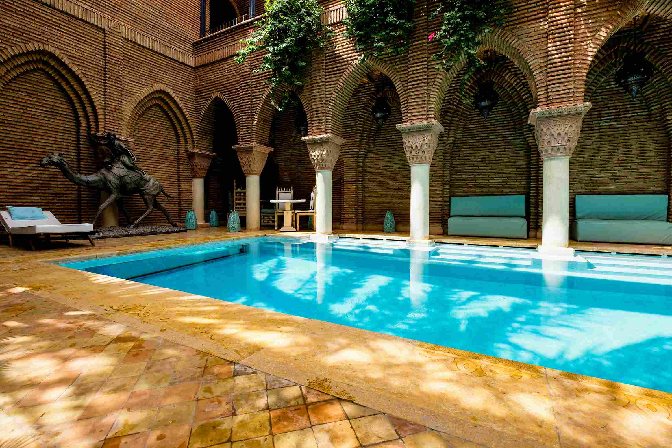 Luxurious Moroccan-style Indoor Pool