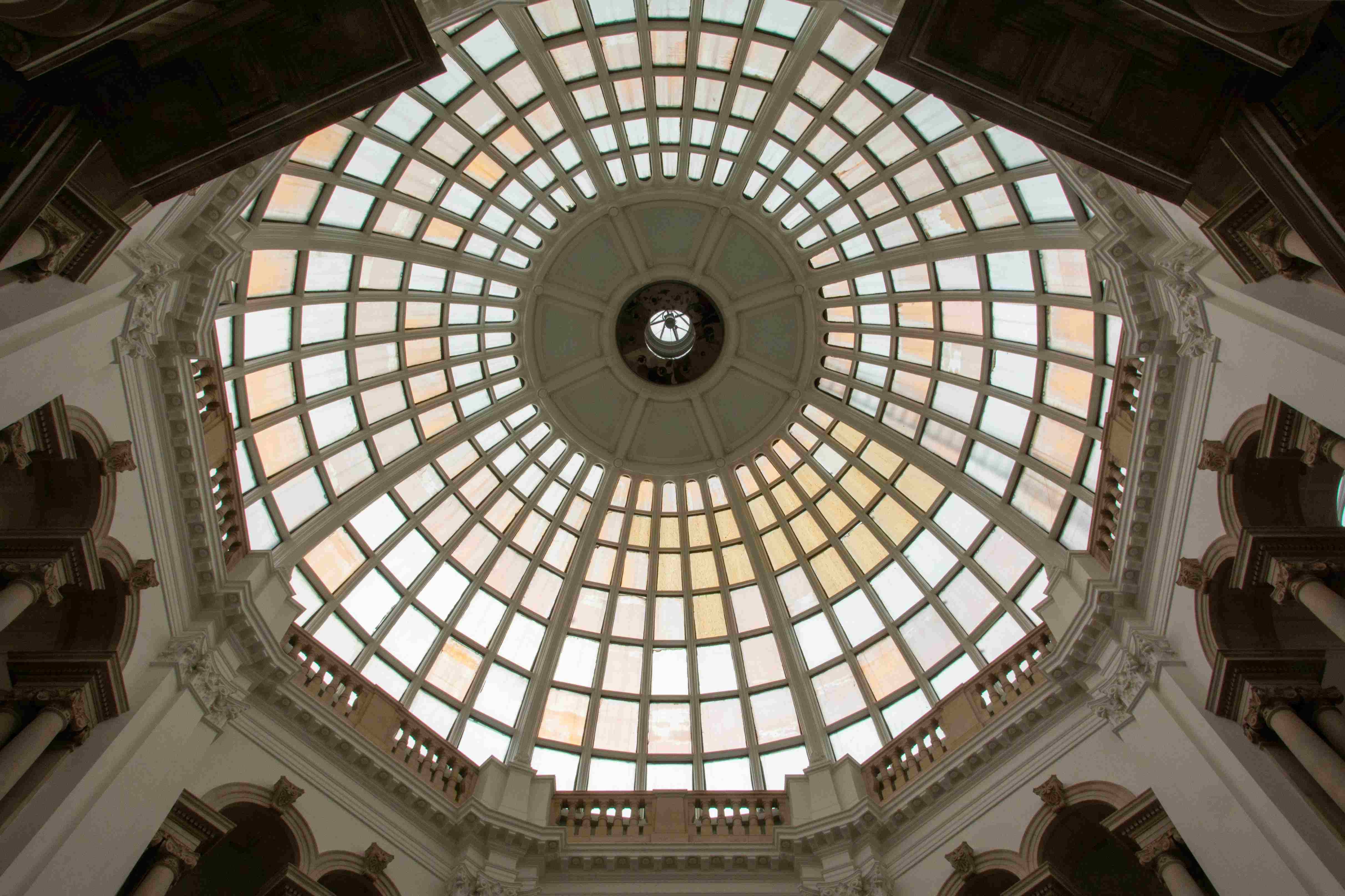 Ornate Domed Glass Ceiling