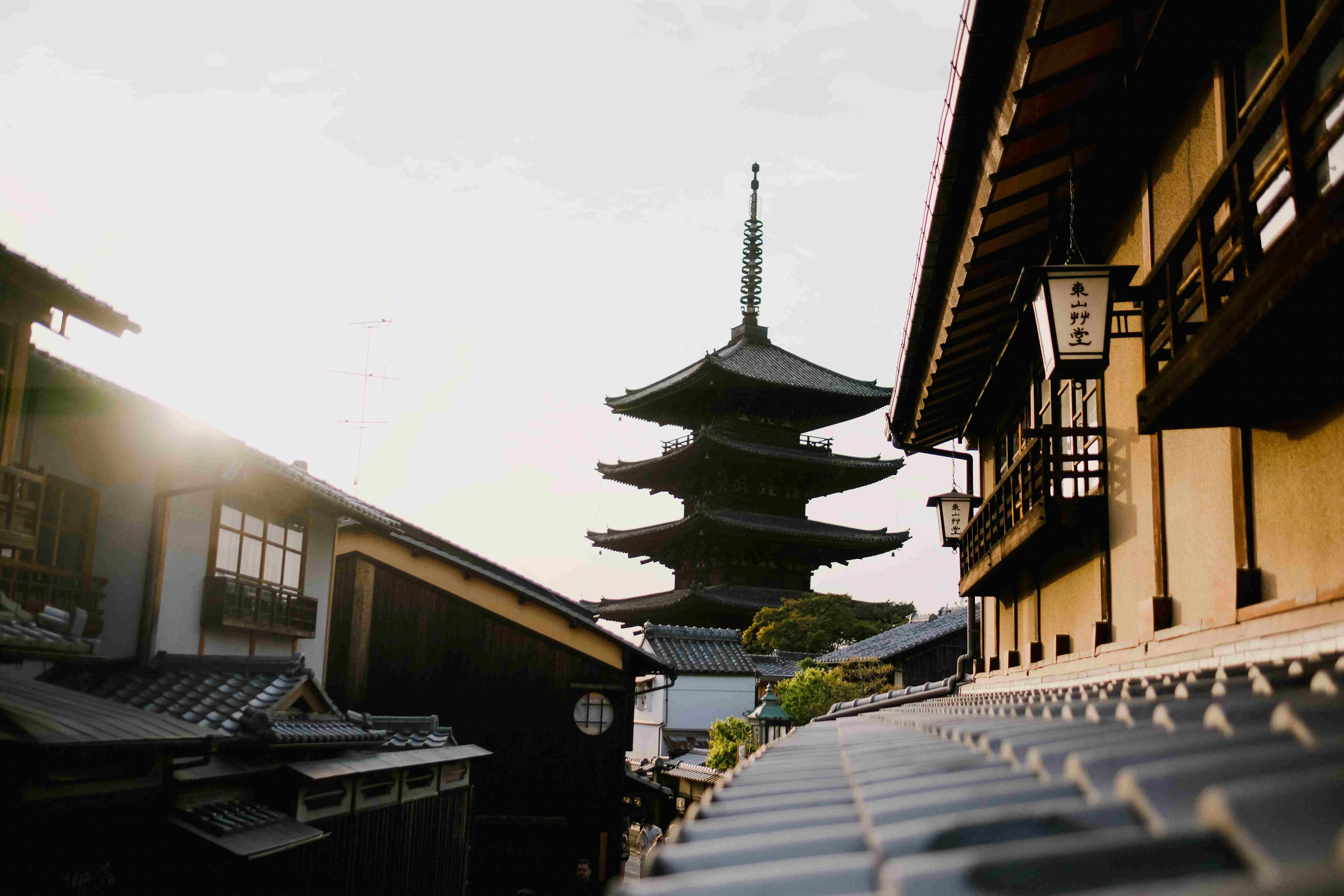Traditional Kyoto Street Scene