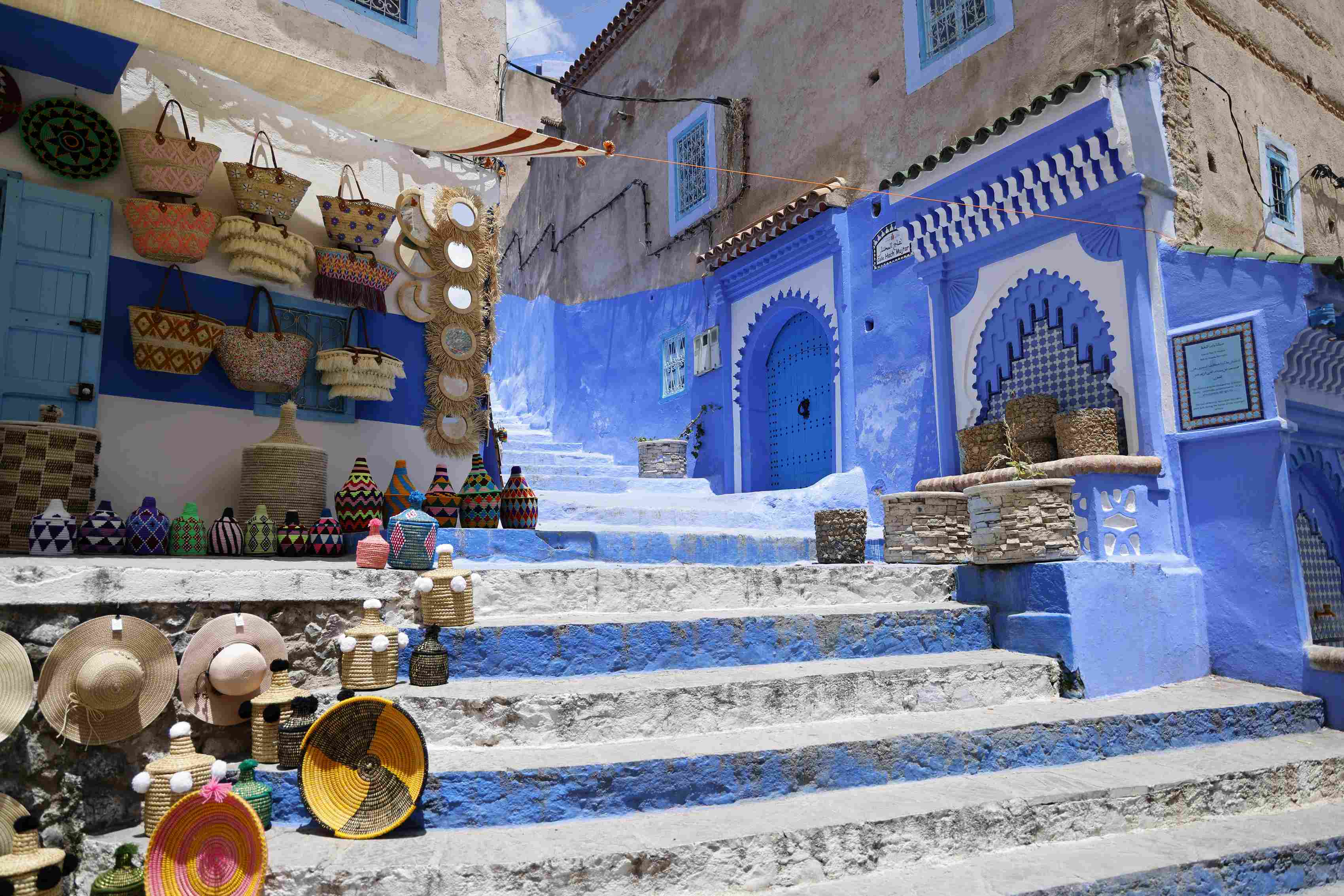 Vibrant Moroccan Market Street