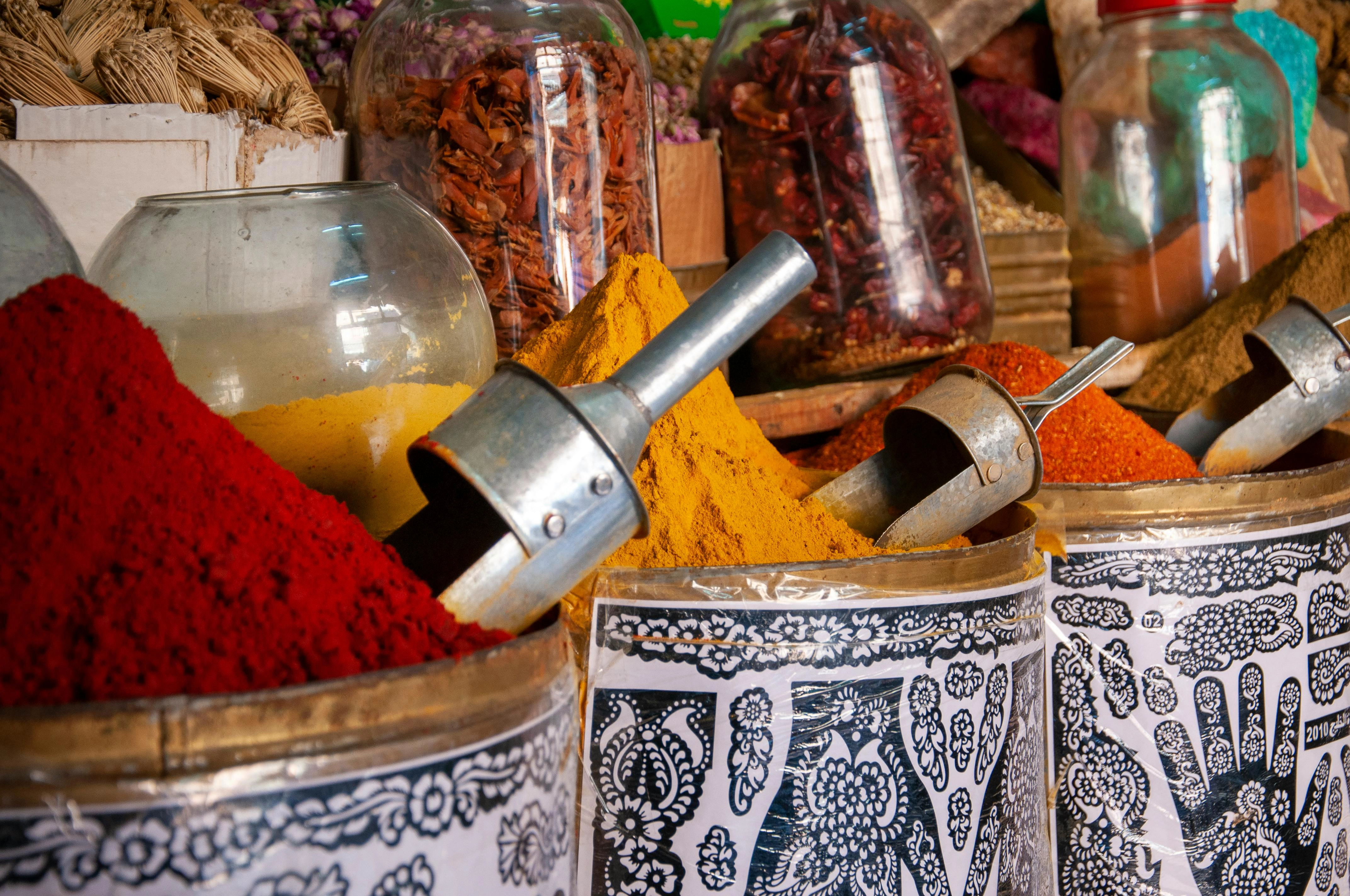 Vibrant Spice Market Display