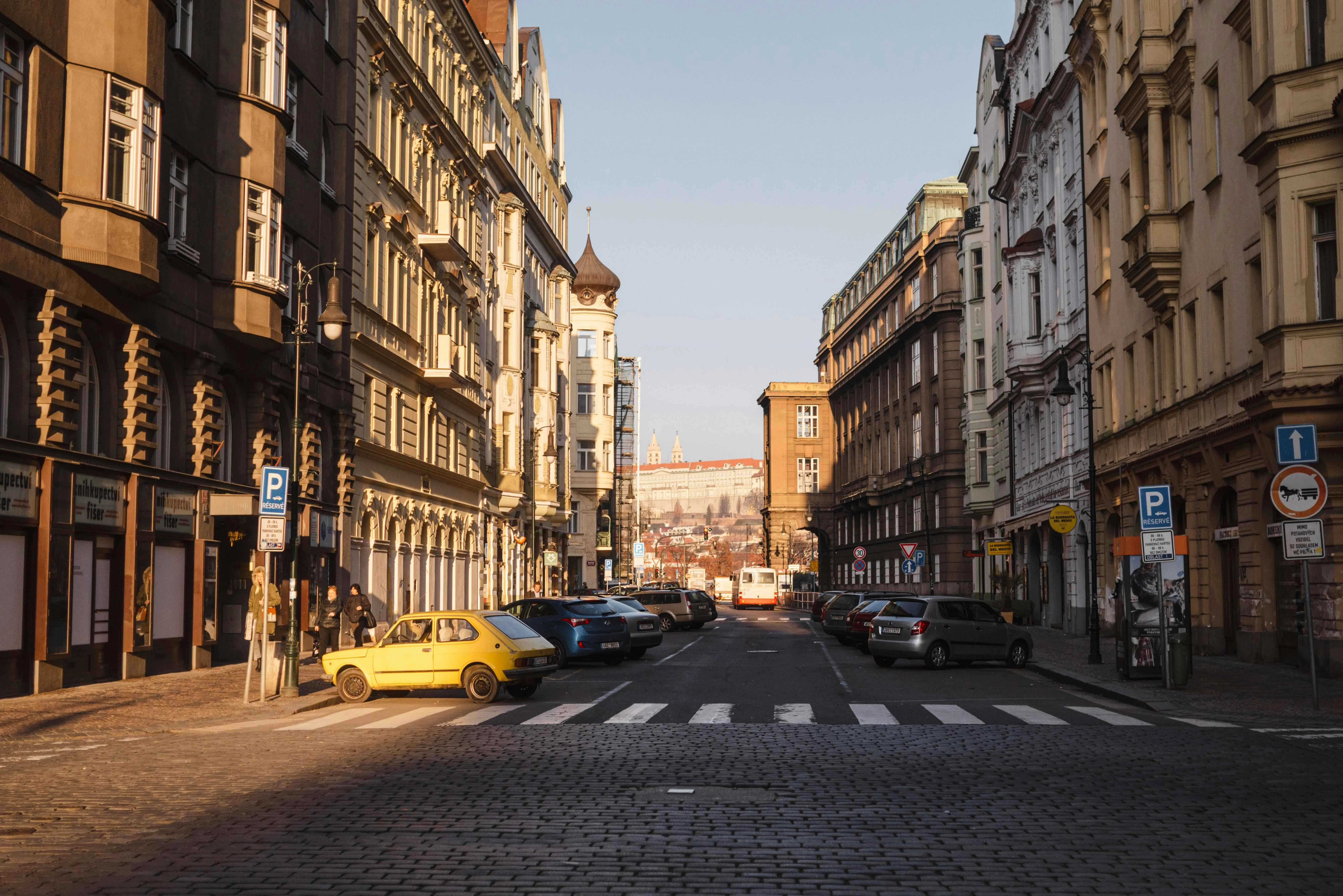 European City Street Scene
