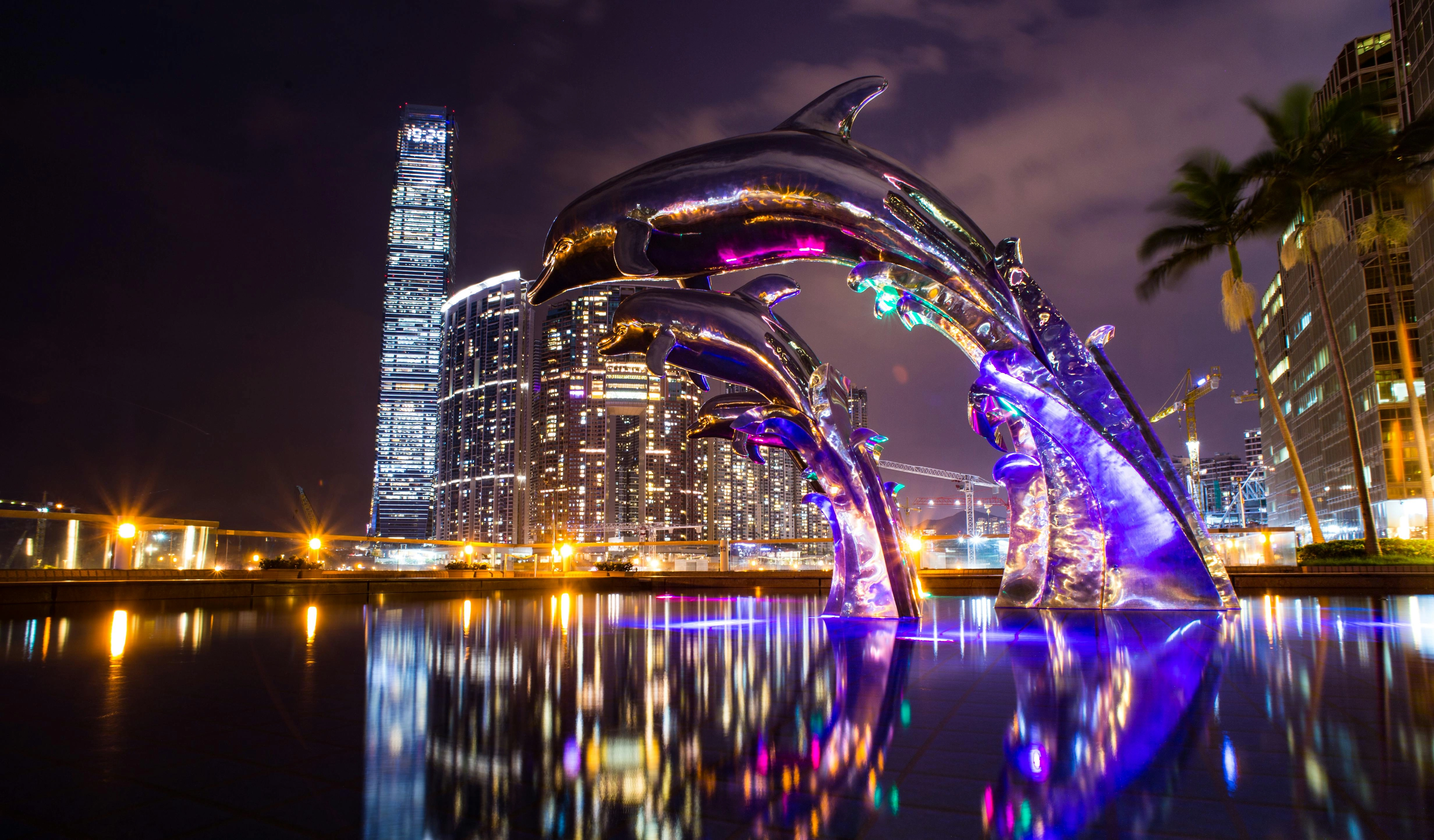 Illuminated Dolphins in Metropolis