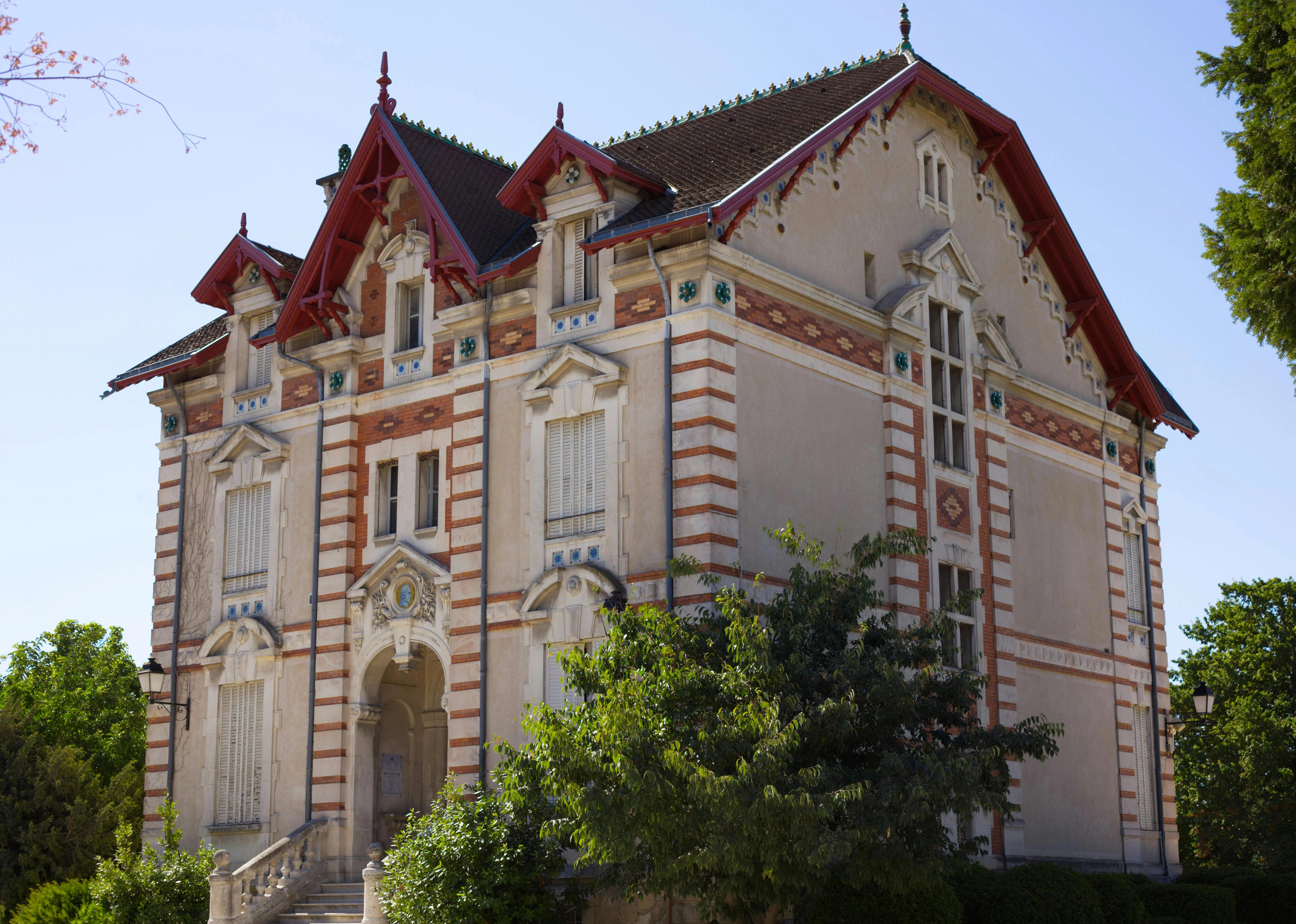Ornate French Mansion Exterior