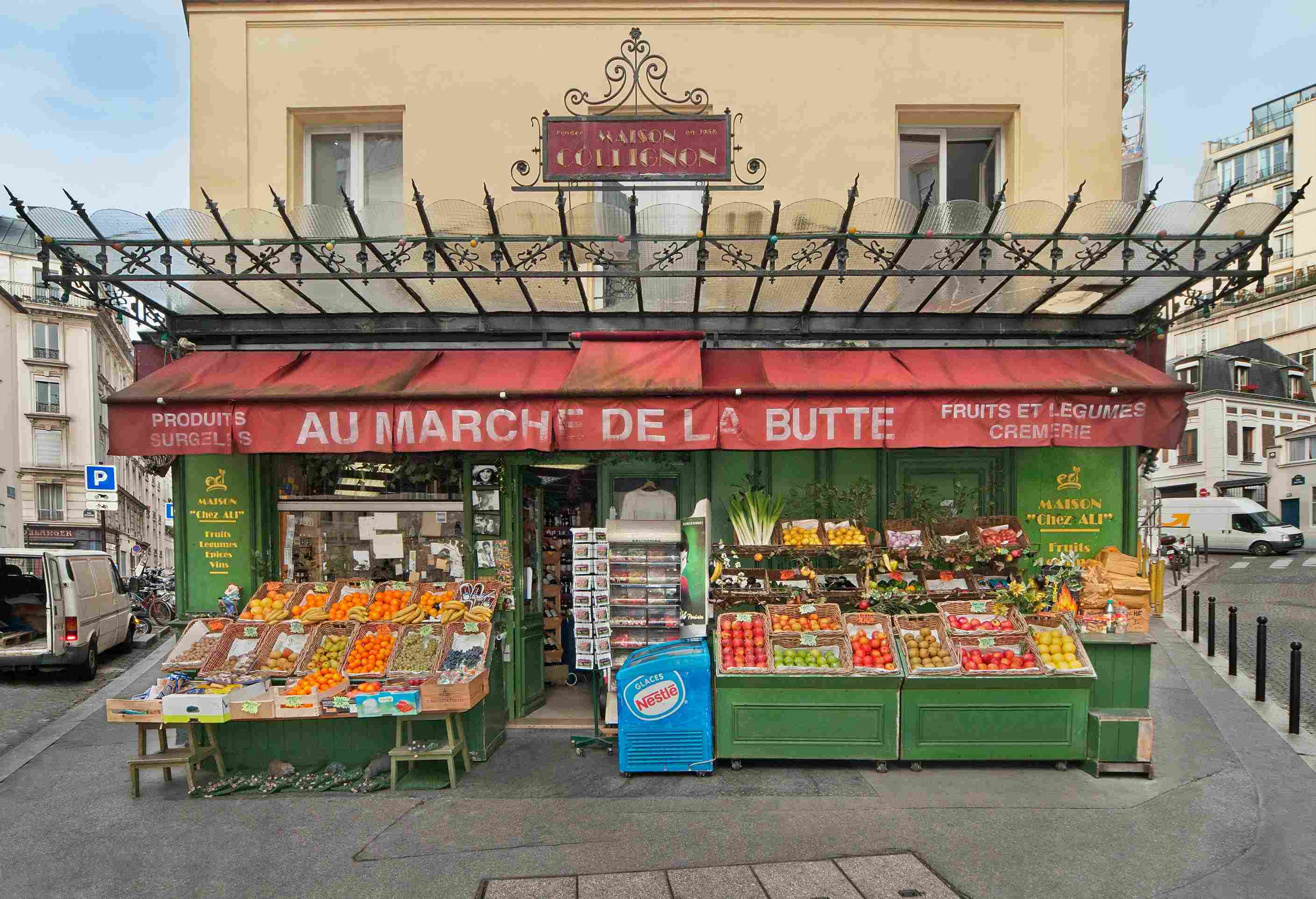 Parisian Market Storefront Scene Parisian Market Storefront Scene