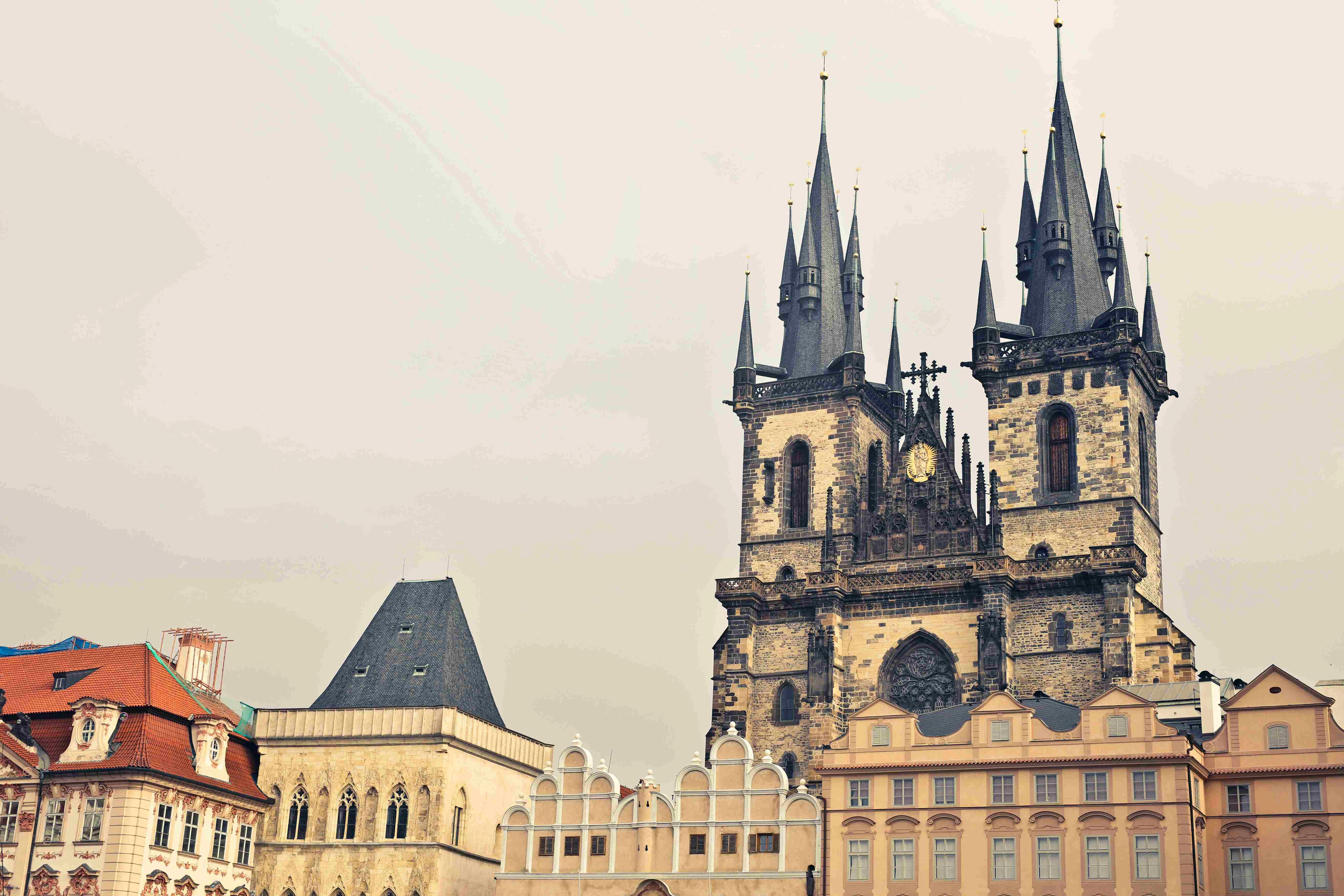 Prague's Gothic Church Towers Prague's Gothic Church Towers