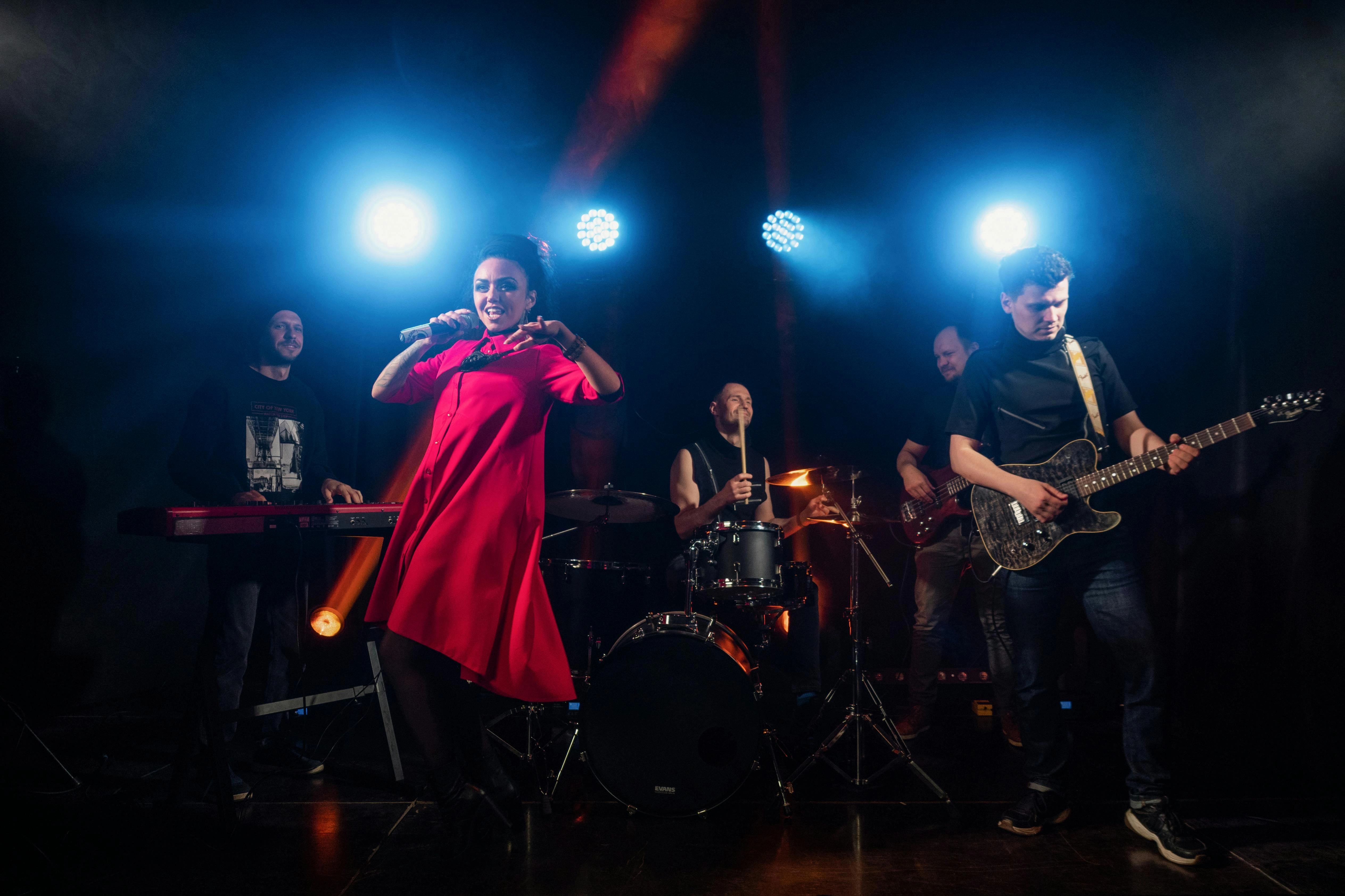 Vibrant Band Performance Scene Vibrant Band Performance Scene