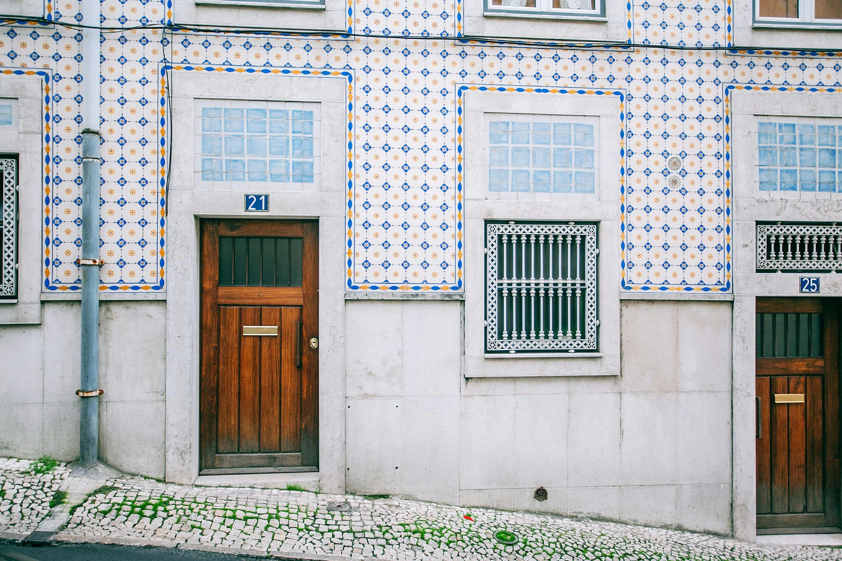 Portuguese Tiled Facade Architecture Portuguese Tiled Facade Architecture