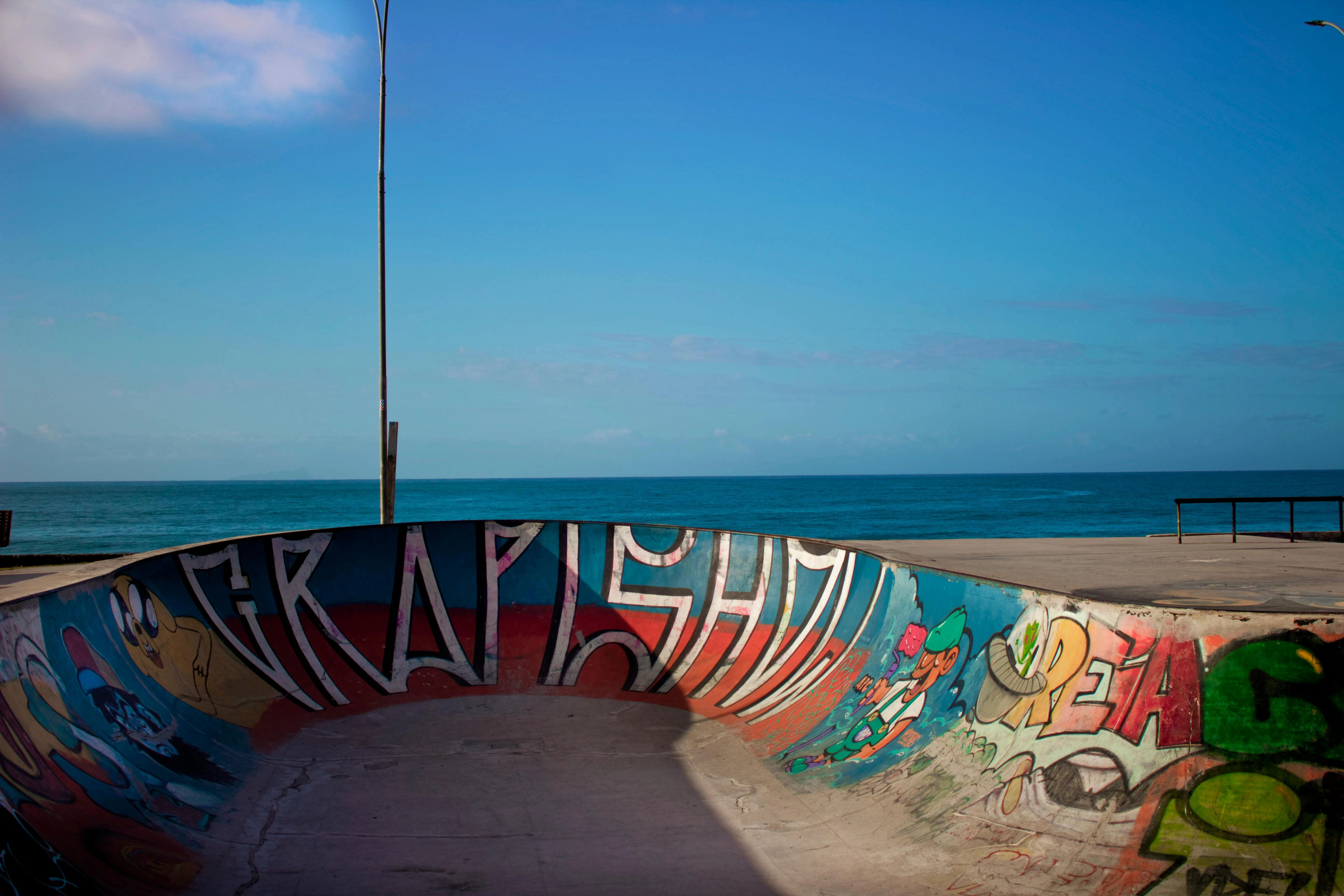 Seaside Graffiti Skate Bowl