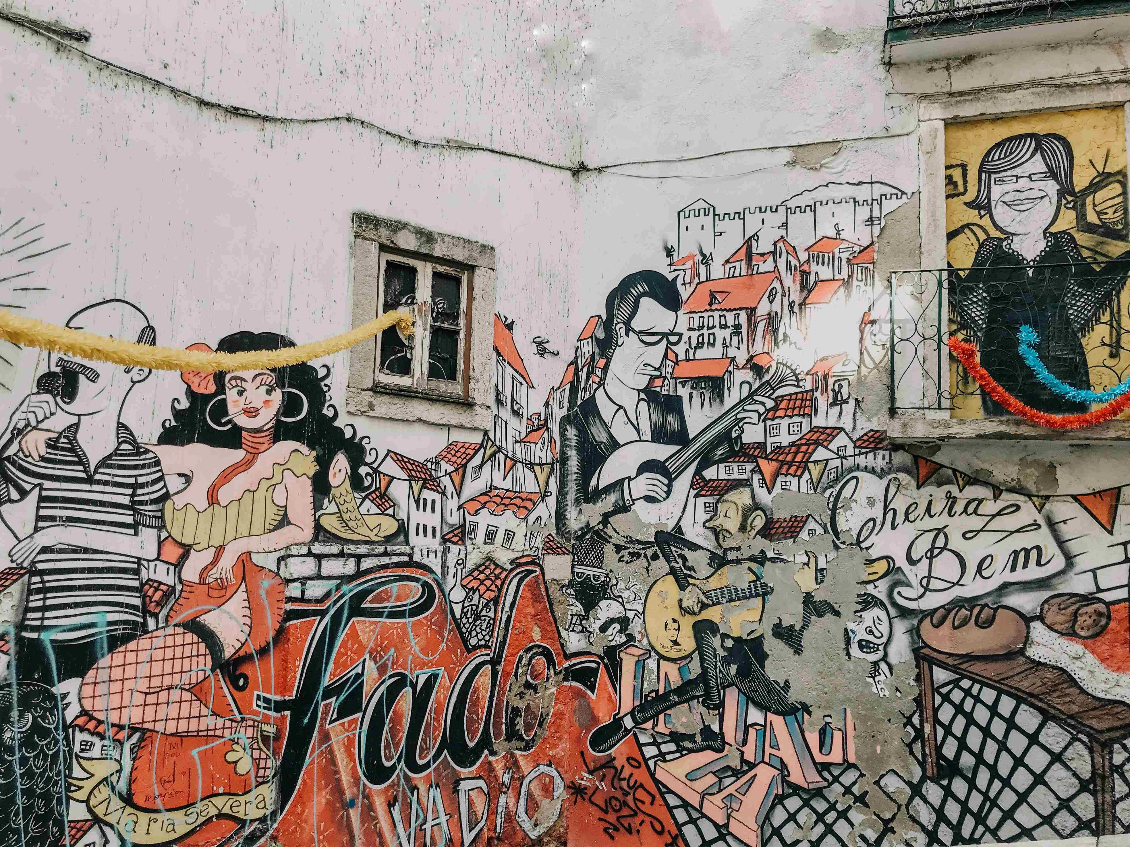 Vibrant Lisbon Street Art Mural