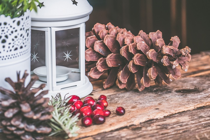 Festive winter holiday scene Festive winter holiday scene