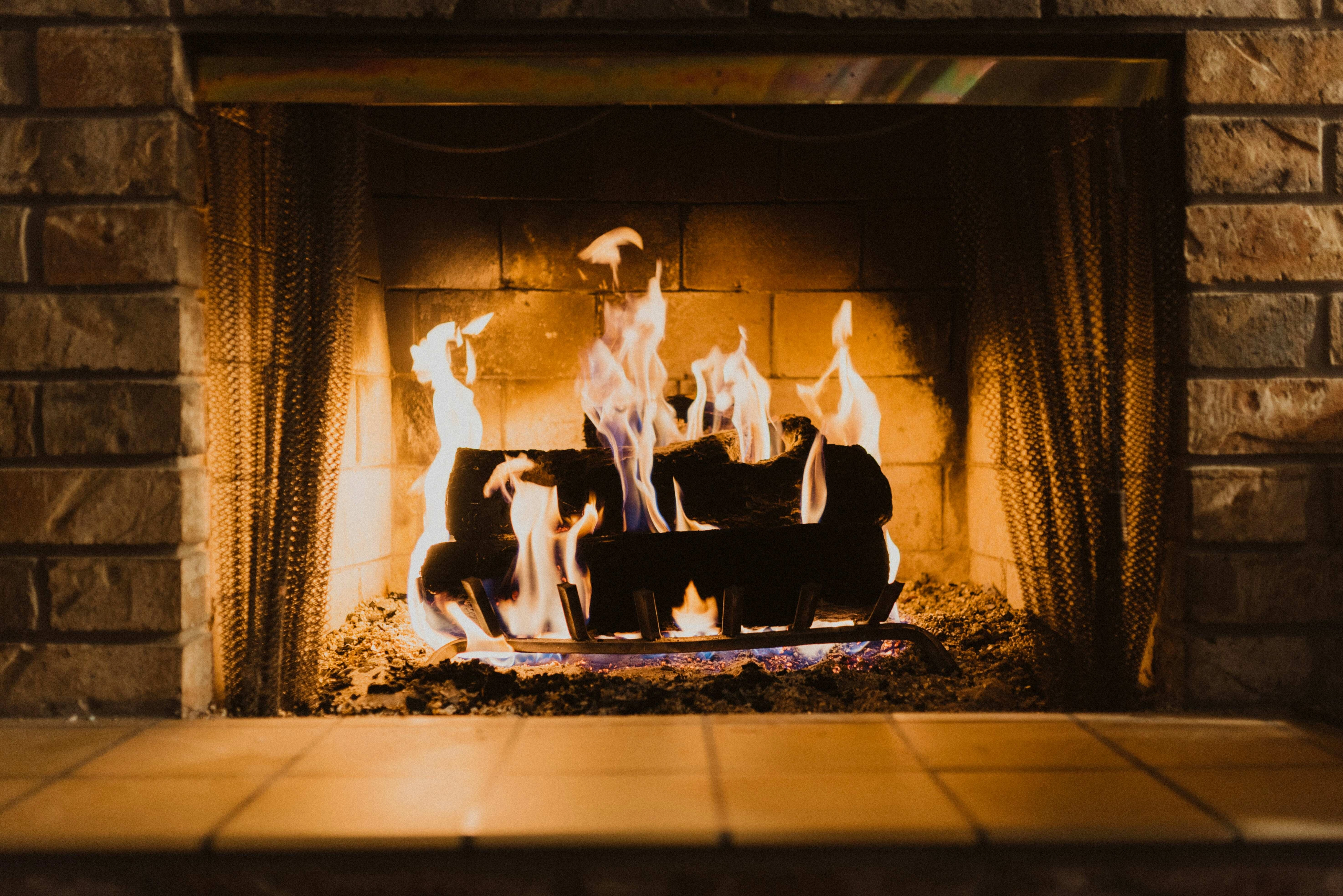 Cozy Fireplace Flame