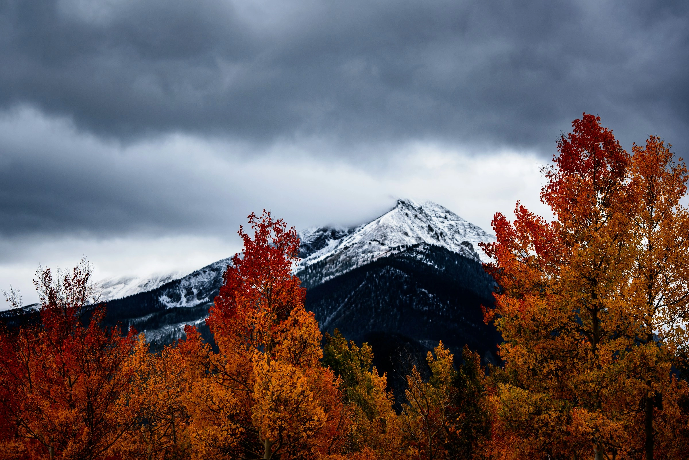 Autumn Mountain Storm Contrast Autumn Mountain Storm Contrast