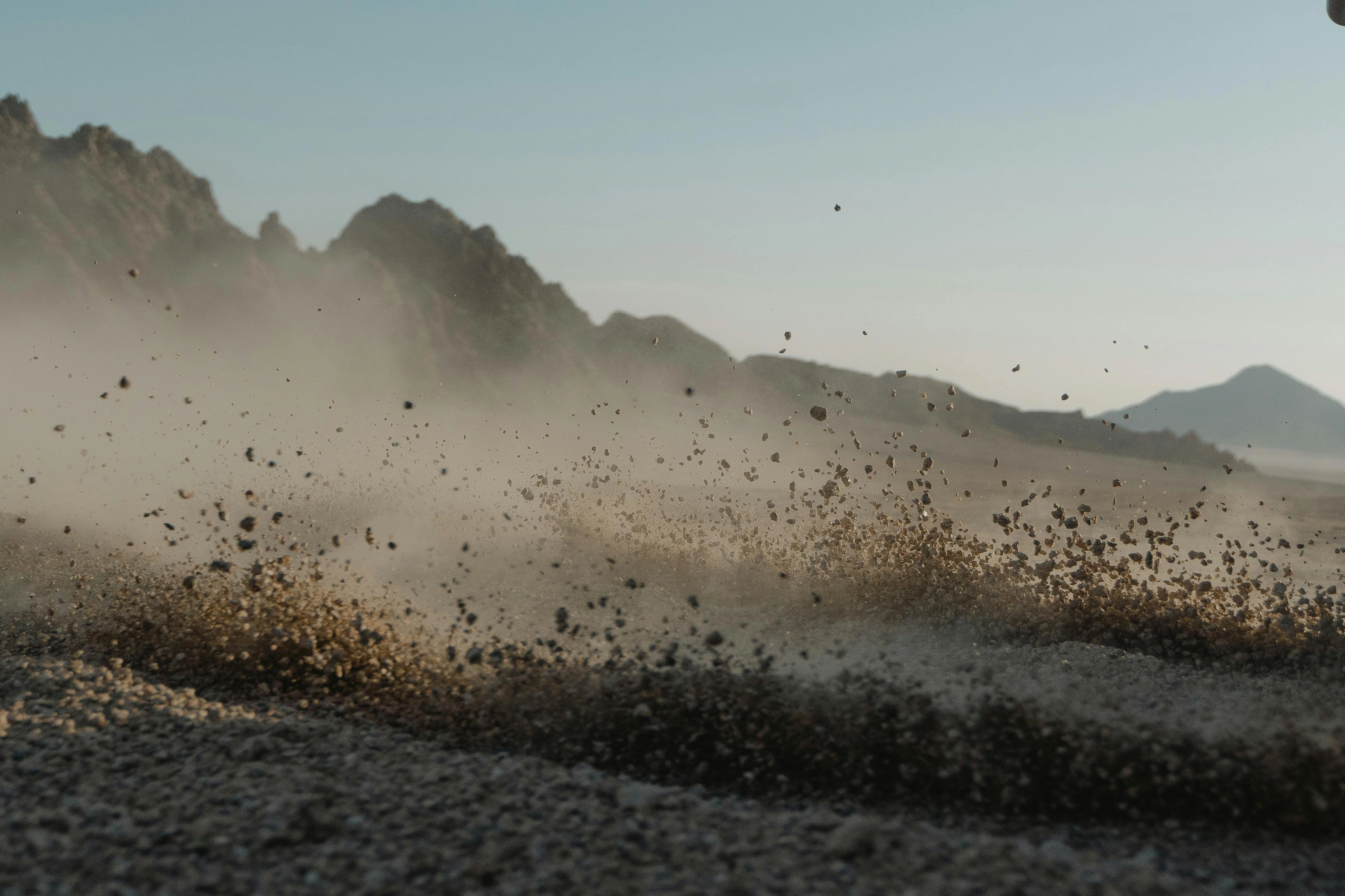 Desert Mountain Dust Storm