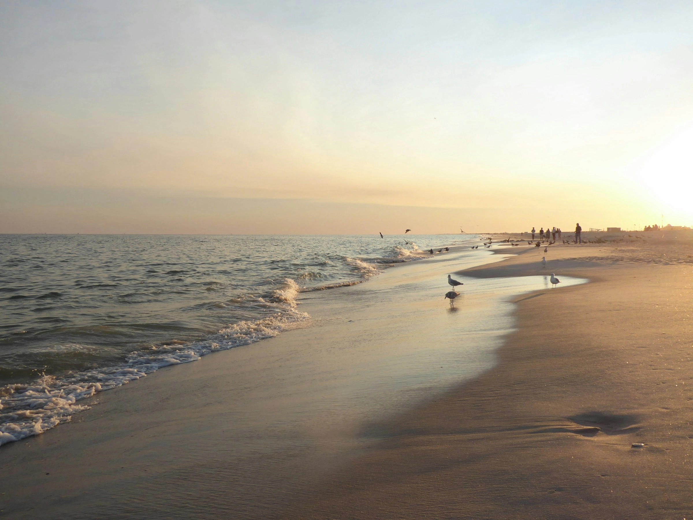 Serene Sunset Beach Scene Serene Sunset Beach Scene