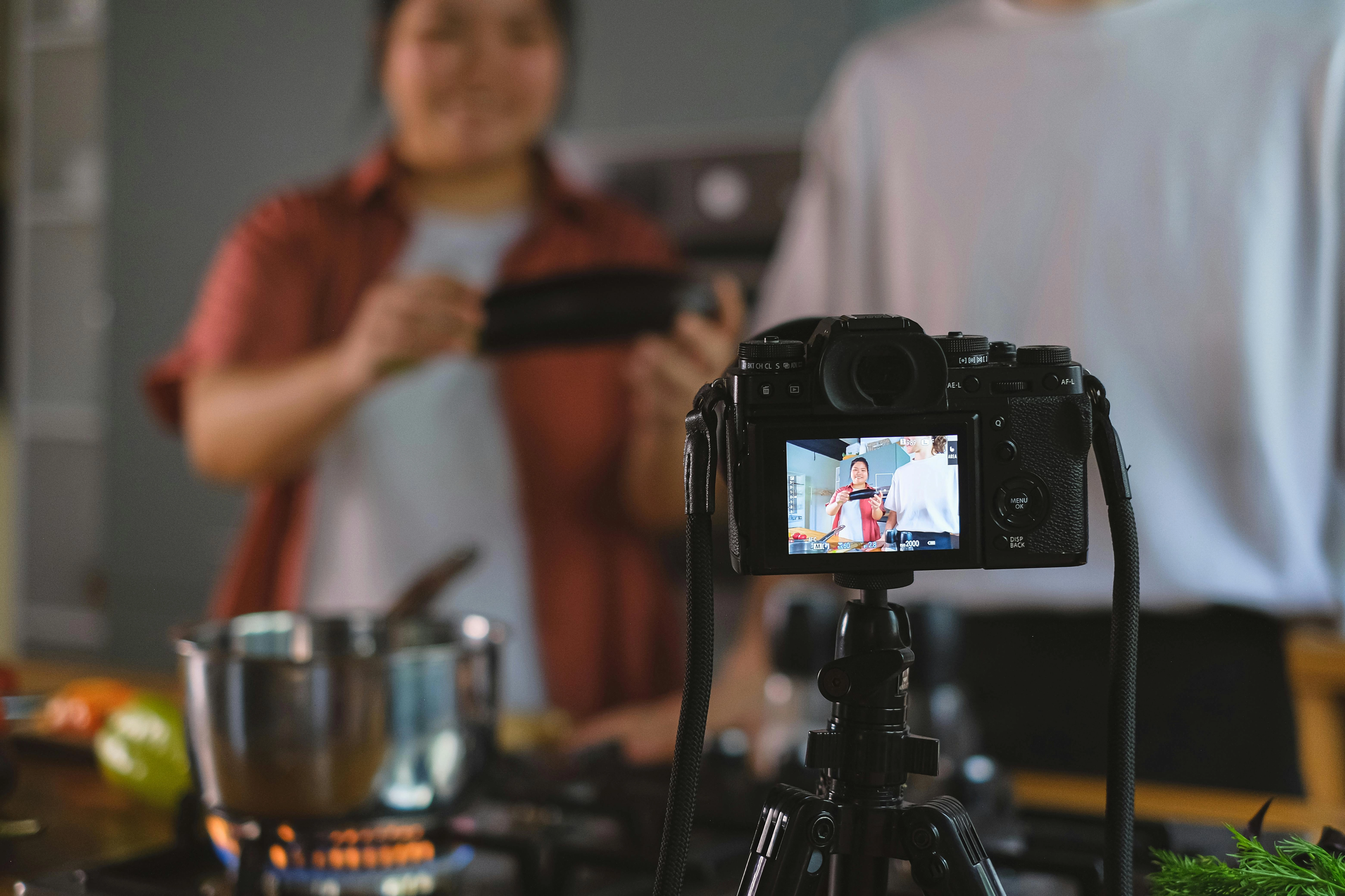 Behind-the-scenes cooking video production