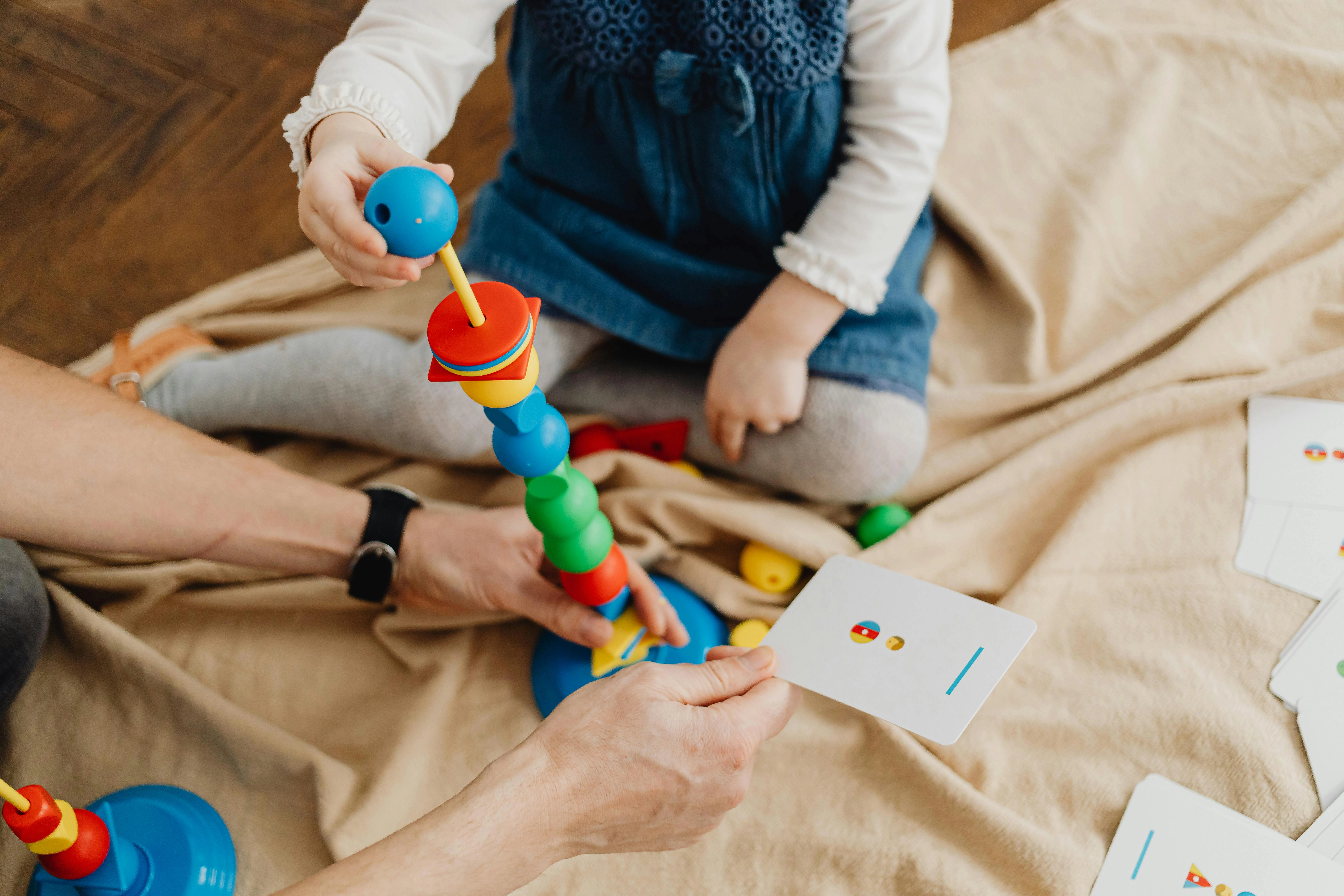 Colorful educational toy playtime Colorful educational toy playtime