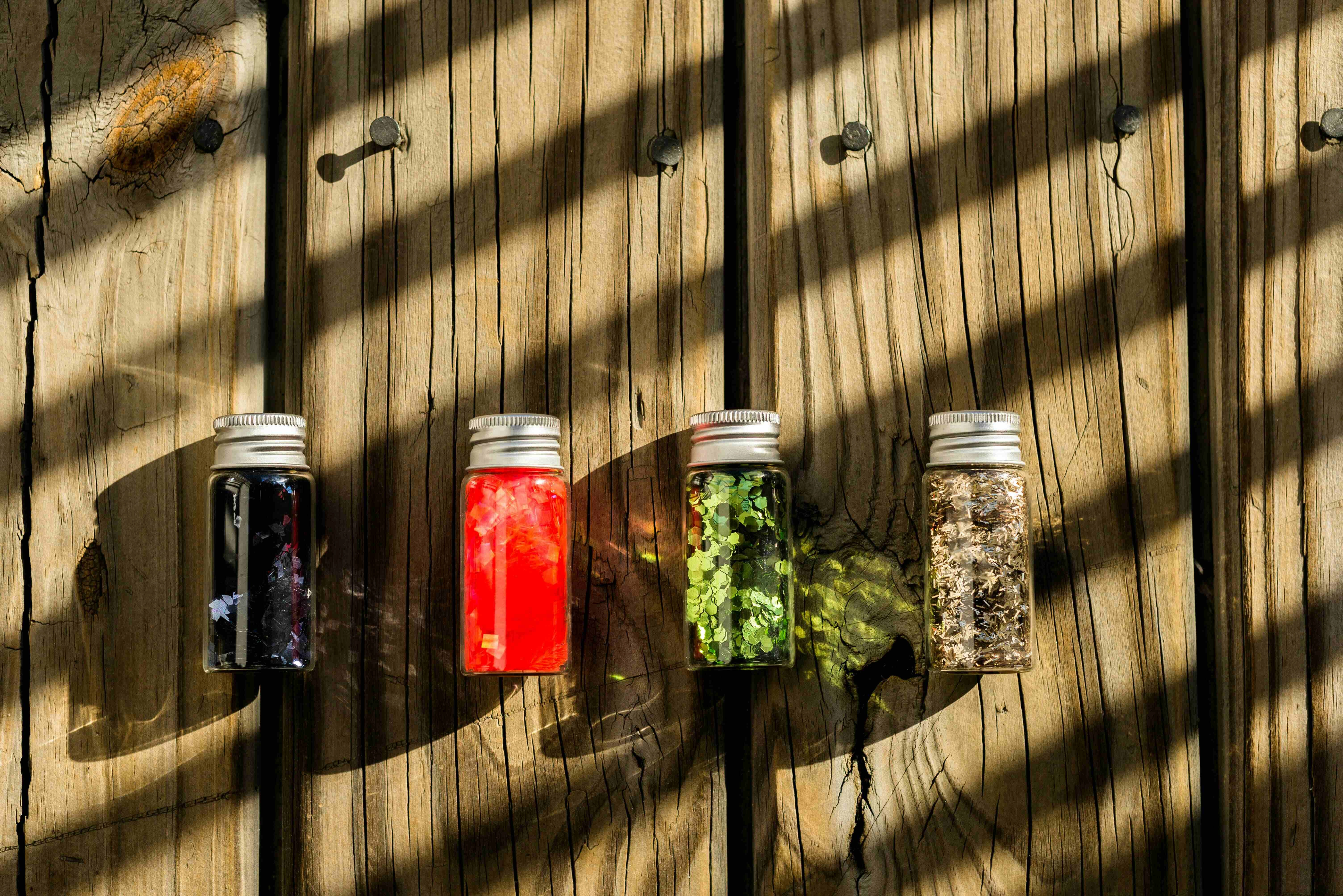 Colorful Spices in Jars