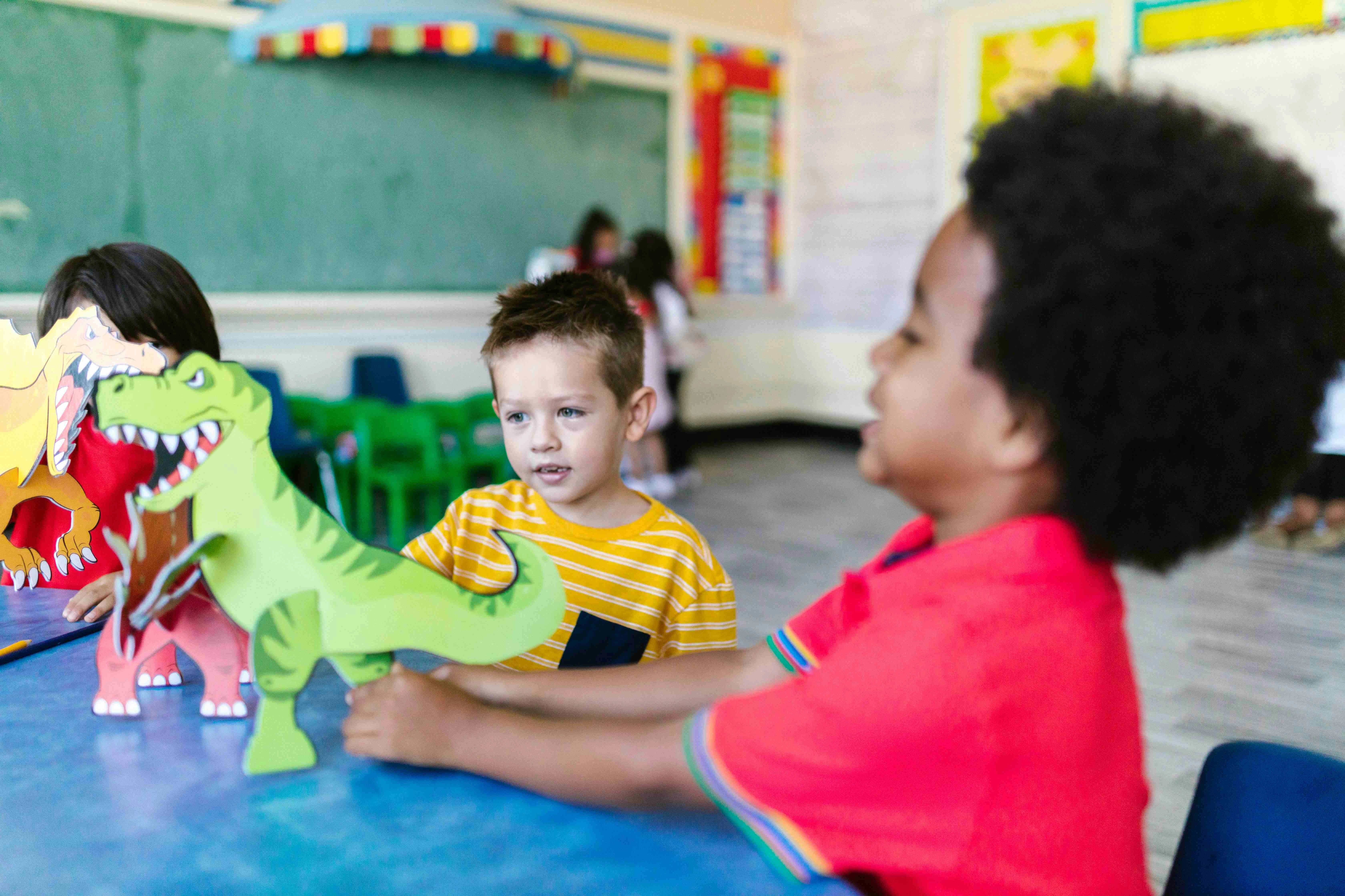 Diverse Classroom Dinosaur Play Diverse Classroom Dinosaur Play