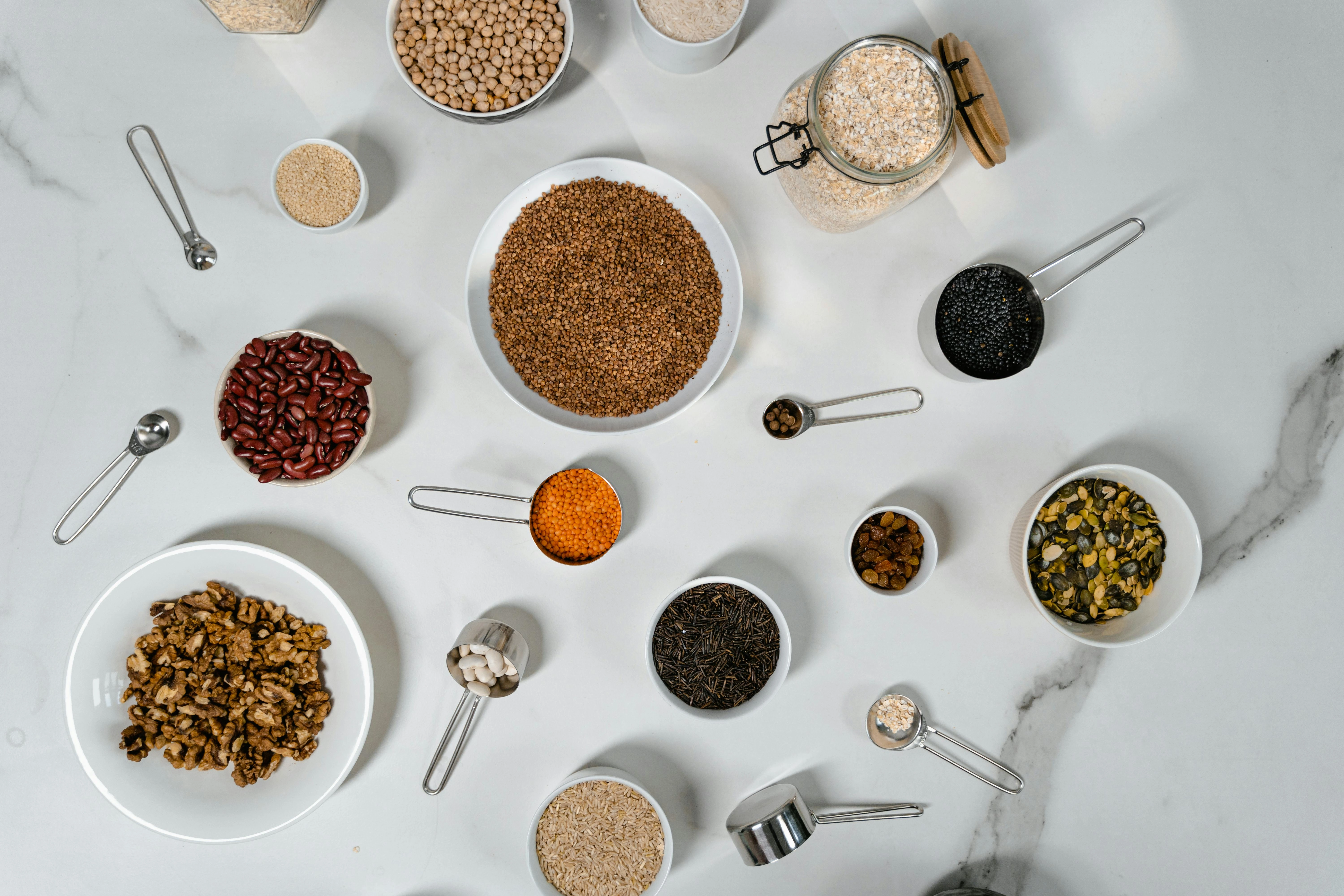 Diverse Grains and Seeds